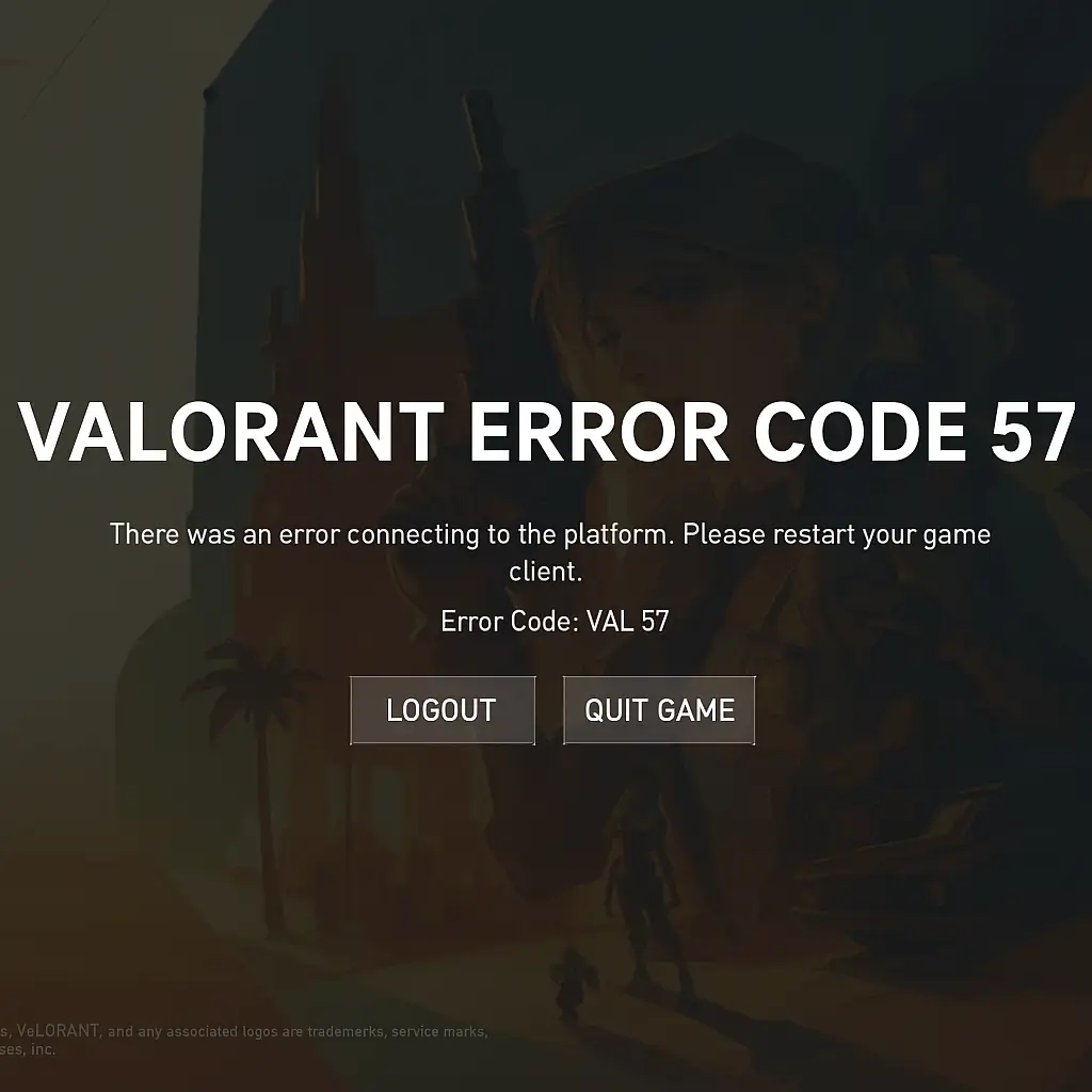 Valorant Error Code 57