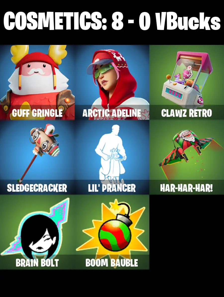 [PC/PSN/XBOX] 2 skins | Guff Gringle | Arctic Adeline | Clawz Retro | Sledgecracker | Lil' Prancer | Har-Har-Har! | 0 VB