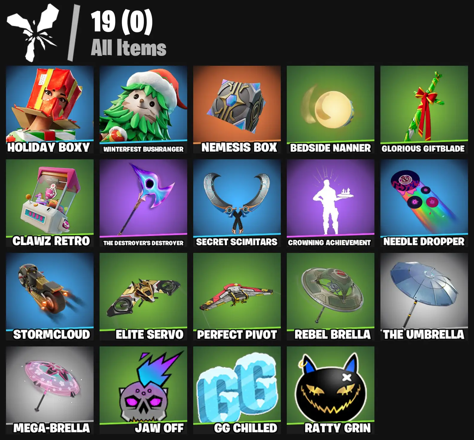 [PC/PSN/XBOX] 2 skins | Holiday Boxy | Winterfest Bushranger | Nemesis Box | Bedside Nanner | Glorious Giftblade | Clawz Retro | 0 VB