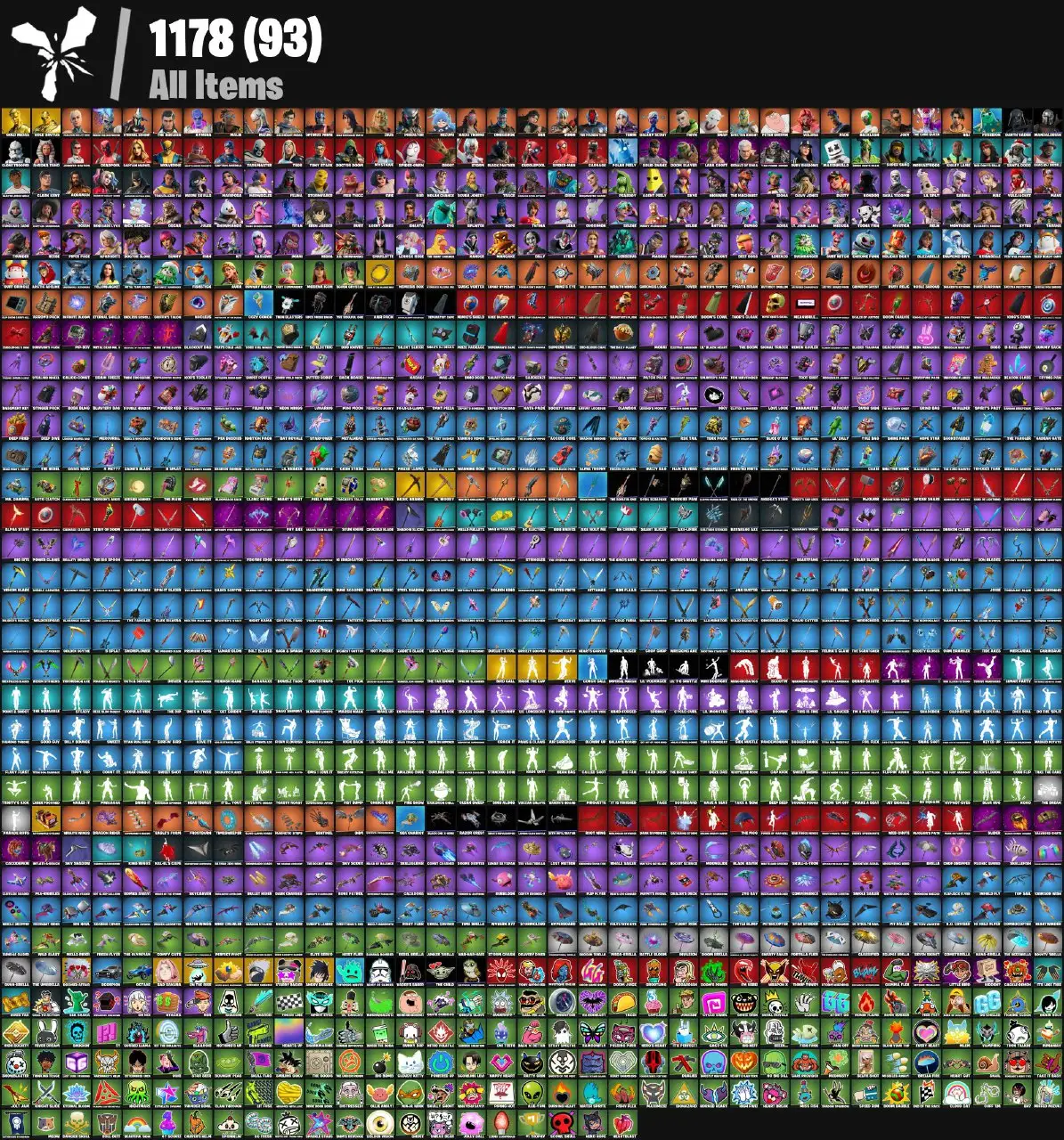 [PC/PSN/XBOX] 187 skins | Gold Midas | Gold Brutus | Sigil of the Alliance War | Basic Basher | Ol' Woody | Bird Call | Raise The Cup | Verve | 20 VB