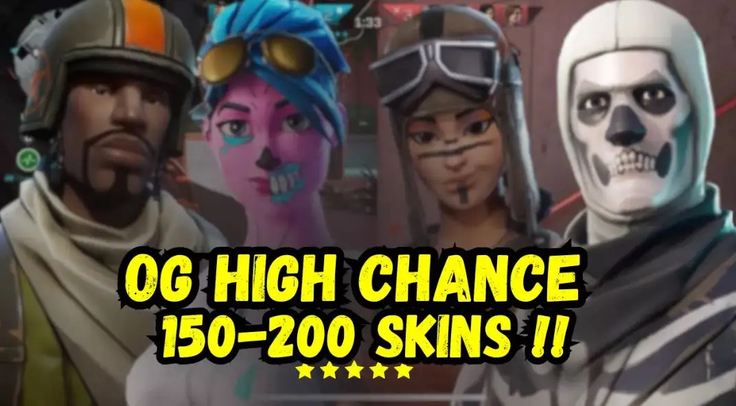ใ+150 SKINSใWith Travis Scott | OG STW | IKONIK | Wildcat | Galaxy | Sparkle Specialist | Black Knight | Merry Mint Axe | OG Skull Trooper | OG GHOUL TROOPER or Other Skins .