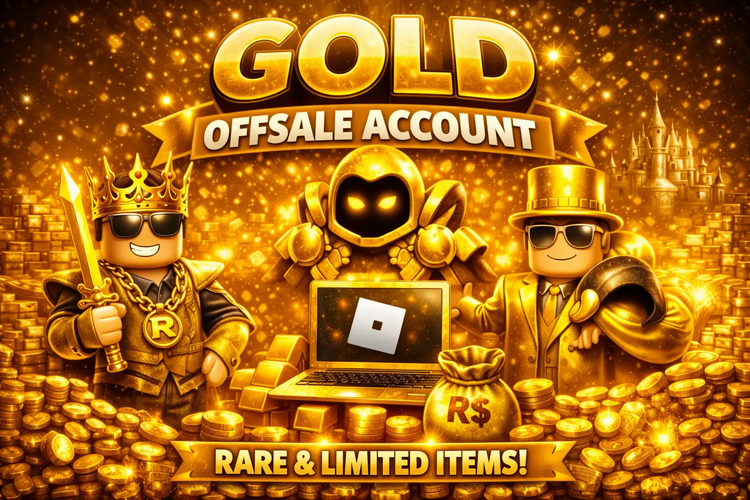 Roblox Gold Offsale Stacked Account