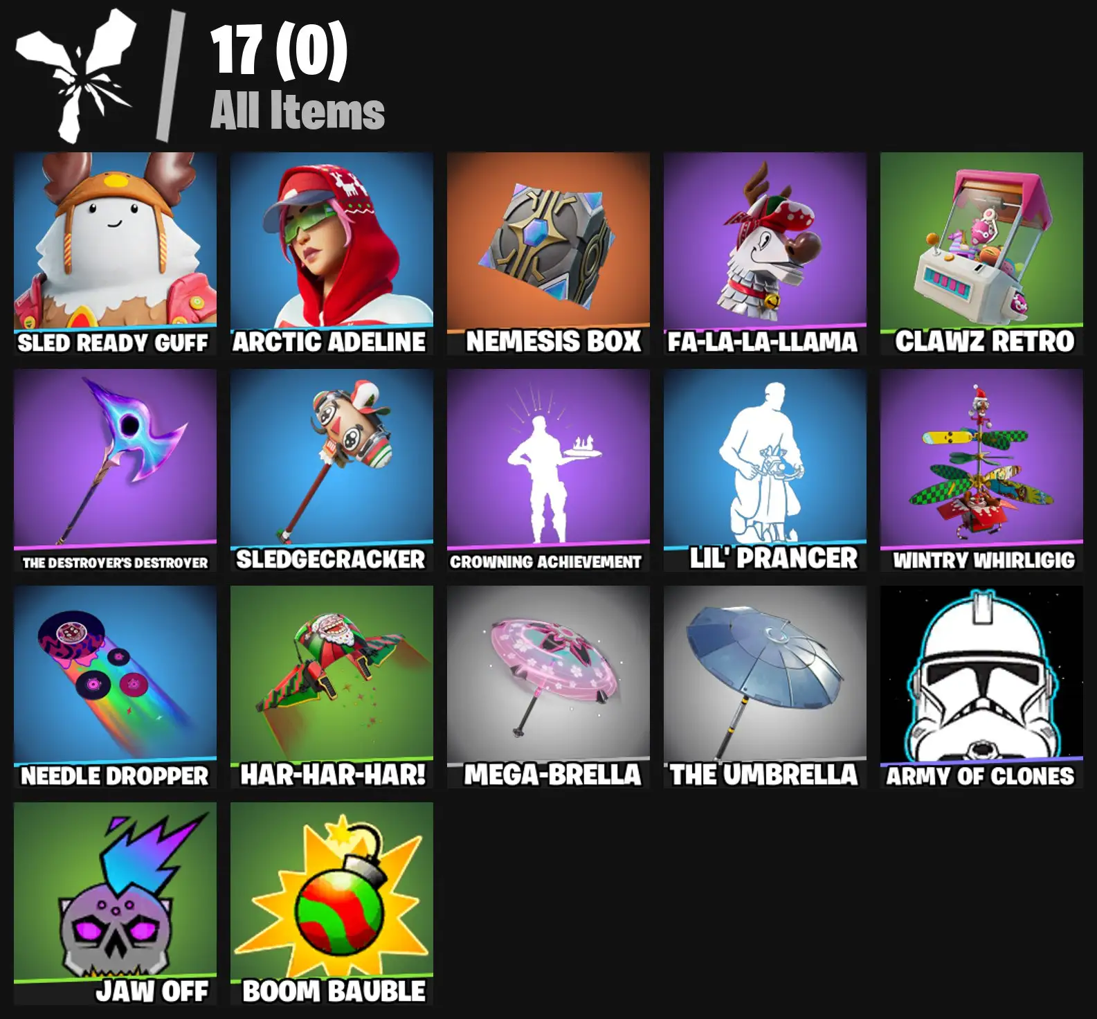 [PC/PSN/XBOX] 2 skins | Sled Ready Guff | Arctic Adeline | Nemesis Box | Fa-la-la-Llama | Clawz Retro | The Destroyer's Destroyer | Sledgecracker | 0 VB