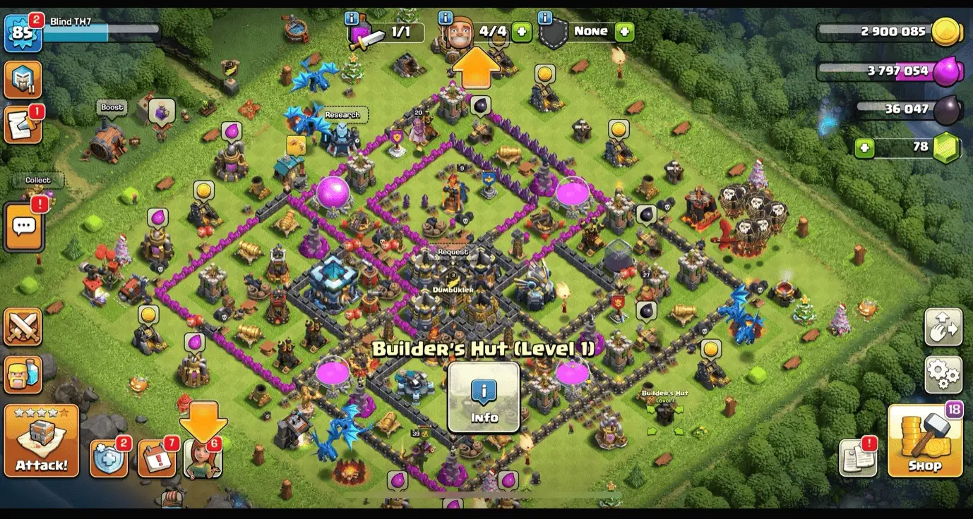 🔥 TH13 • LVL 85 • Queen 34 • King 22 • Warden 17 • Clean & Active • Great Progress • No Rush 🔥