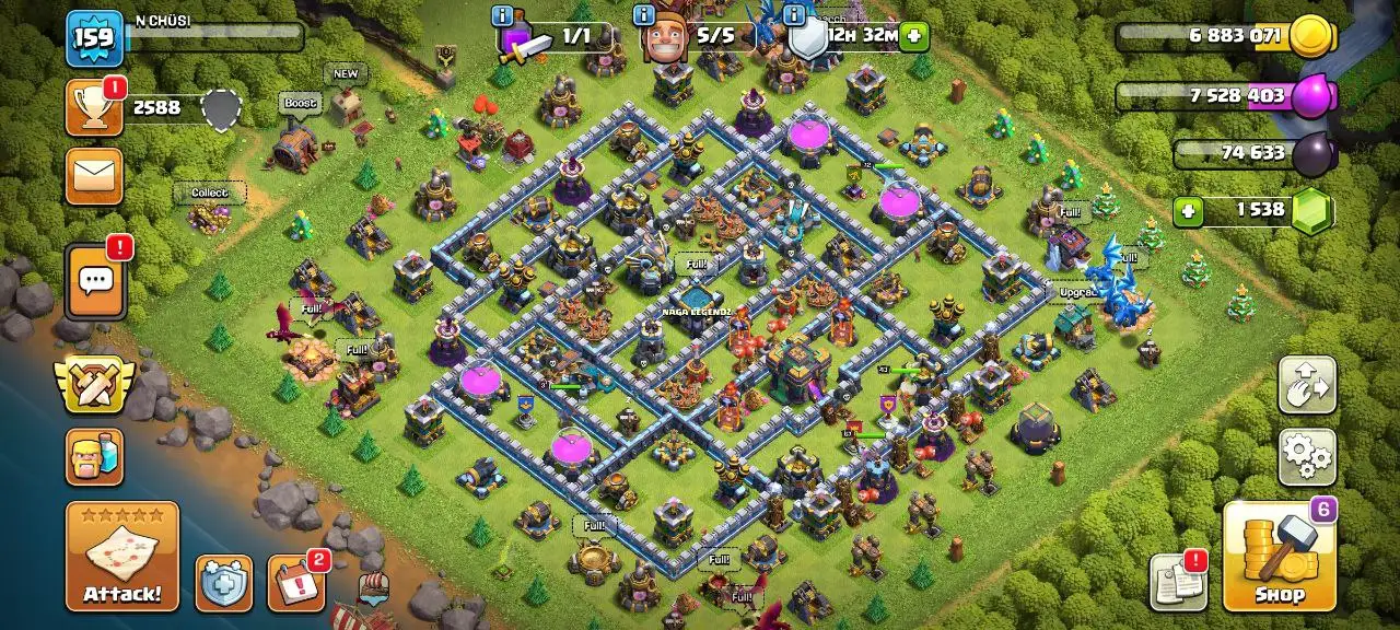 [#653]  SEMI-MAX TH 14 | 67-72-40-43-3 HEROES | 163 CWL MEDALS | STACKED MAGIC ITEMS | 500 RENAME | BEST EQUIPMENT | 5 HEROES SKIN | INSTANT DELIVERY