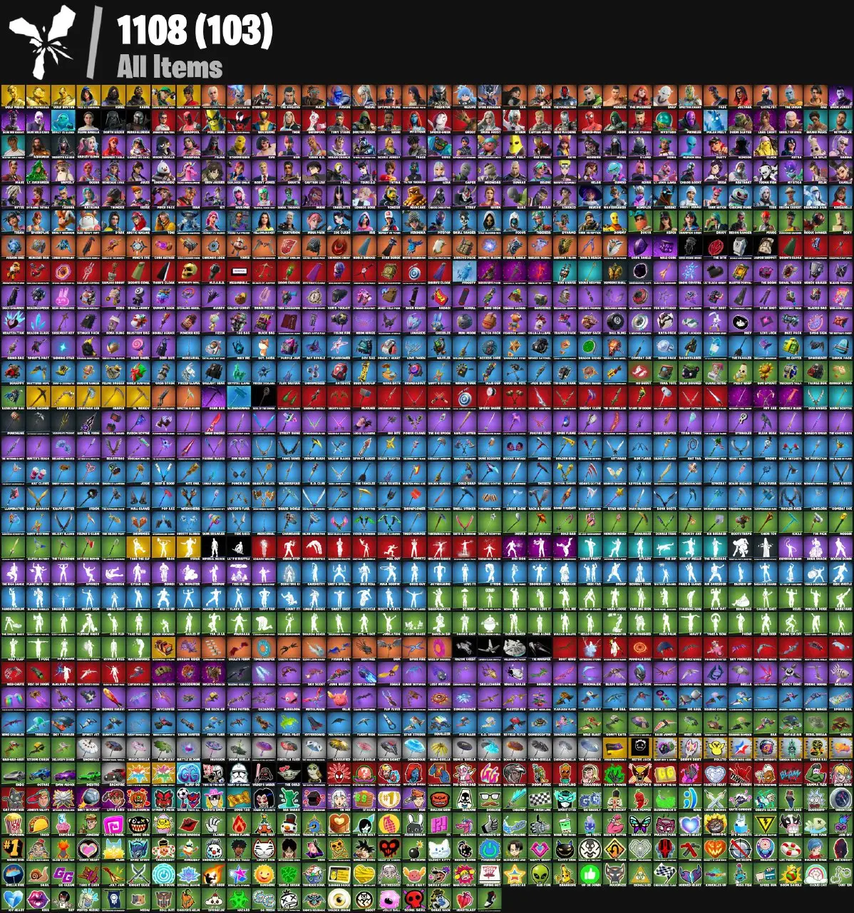 [PC/PSN/XBOX] 204 skins | Gold Meowscles | Gold Brutus | Gold Midas | Heron Stance Hero | Andre | Explorer Emilie | Championship Aura | FNCS 3:1 Champion