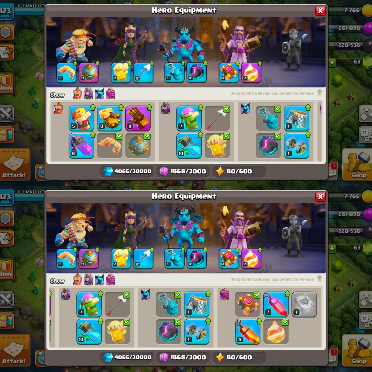 [VP] [#1507] ALMOST MAX TH 12 | 53-57-37-24 HEROES | STACKED MAGIC ITEMS | 285 CWL MEDALS | 500 RENAME | BEST EQUIPMENT | INSTANT DELIVERY