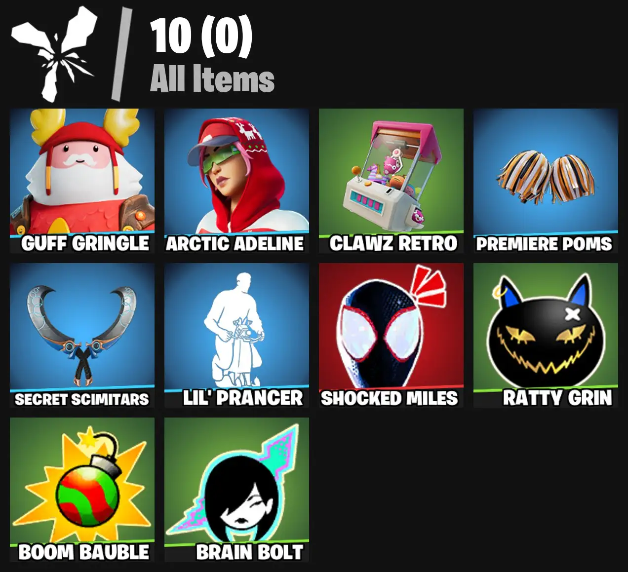 [PC/PSN/XBOX] 2 skins | Guff Gringle | Arctic Adeline | Clawz Retro | Premiere Poms | Secret Scimitars | Lil' Prancer | 0 VB