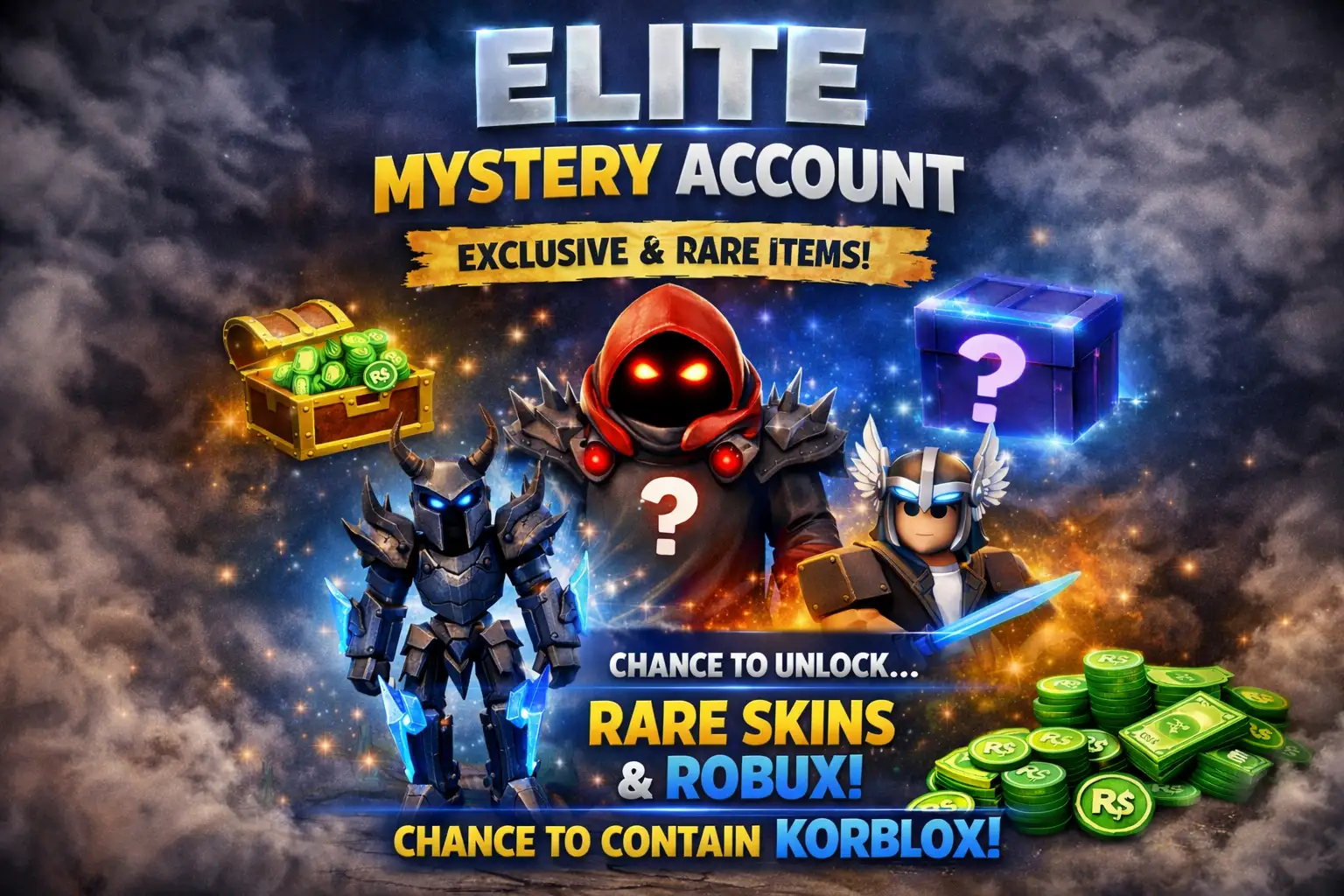 Roblox Elite Mystery Account โ Stacked