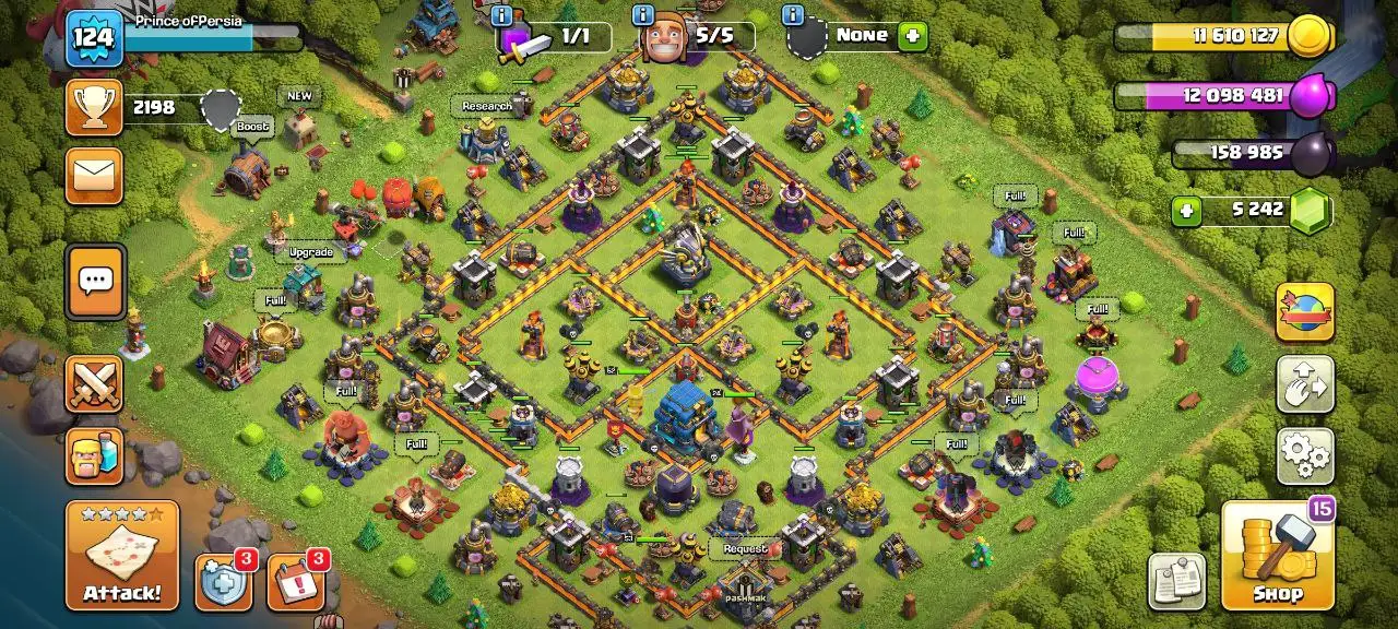 [#814] SEMI-MAX TH 12 | 52-53-33-24 HEROES | STACKED MAGIC ITEMS | 1000 RENAME | 126 CWL MEDALS | INSTANT DELIVERY