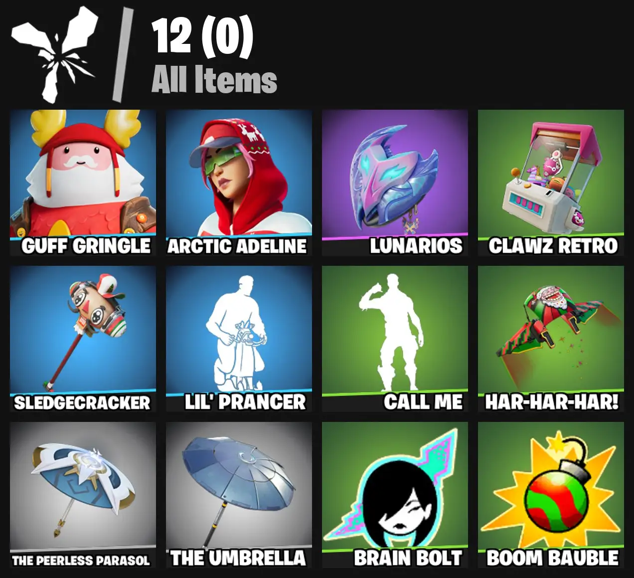 [PC/PSN/XBOX] 2 skins | Guff Gringle | Arctic Adeline | Lunarios | Clawz Retro | Sledgecracker | Lil' Prancer | Call me | Har-Har-Har! | 0 VB