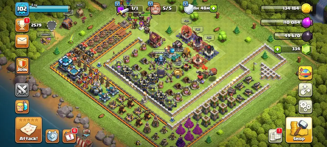 [#717] BEGINNERS TH 13 | 32-32-23-13-8 HEROES | STACKED MAGIC ITEMS | FREE RENAME | INSTANT DELIVERY