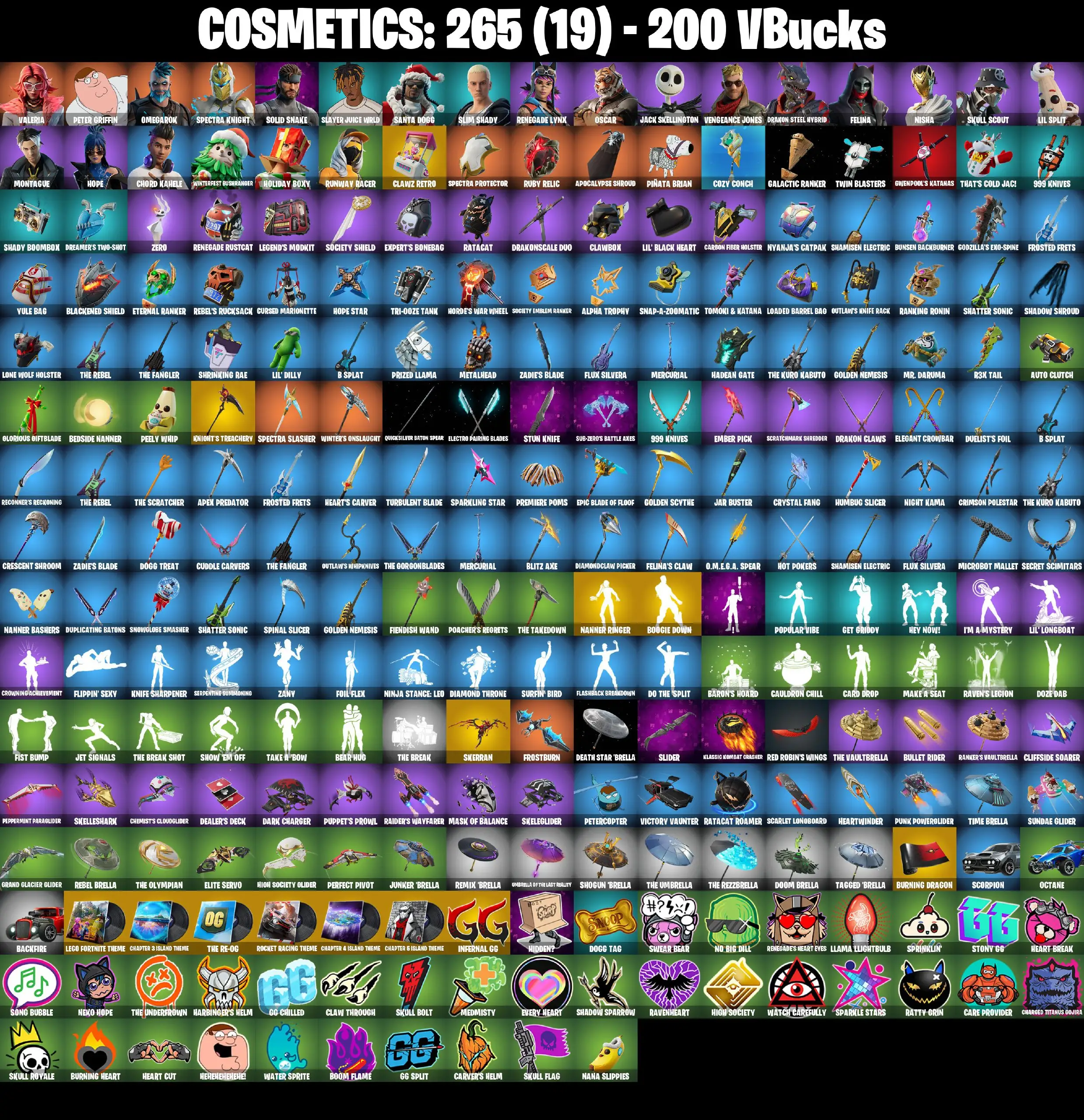 [PC/PSN/XBOX] 23 skins | Clawz Retro | Knight's Treachery | Nanner Ringer | Boogie Down | Skerran | Valeria | Peter Griffin | Omegarok | Spectra Knight 