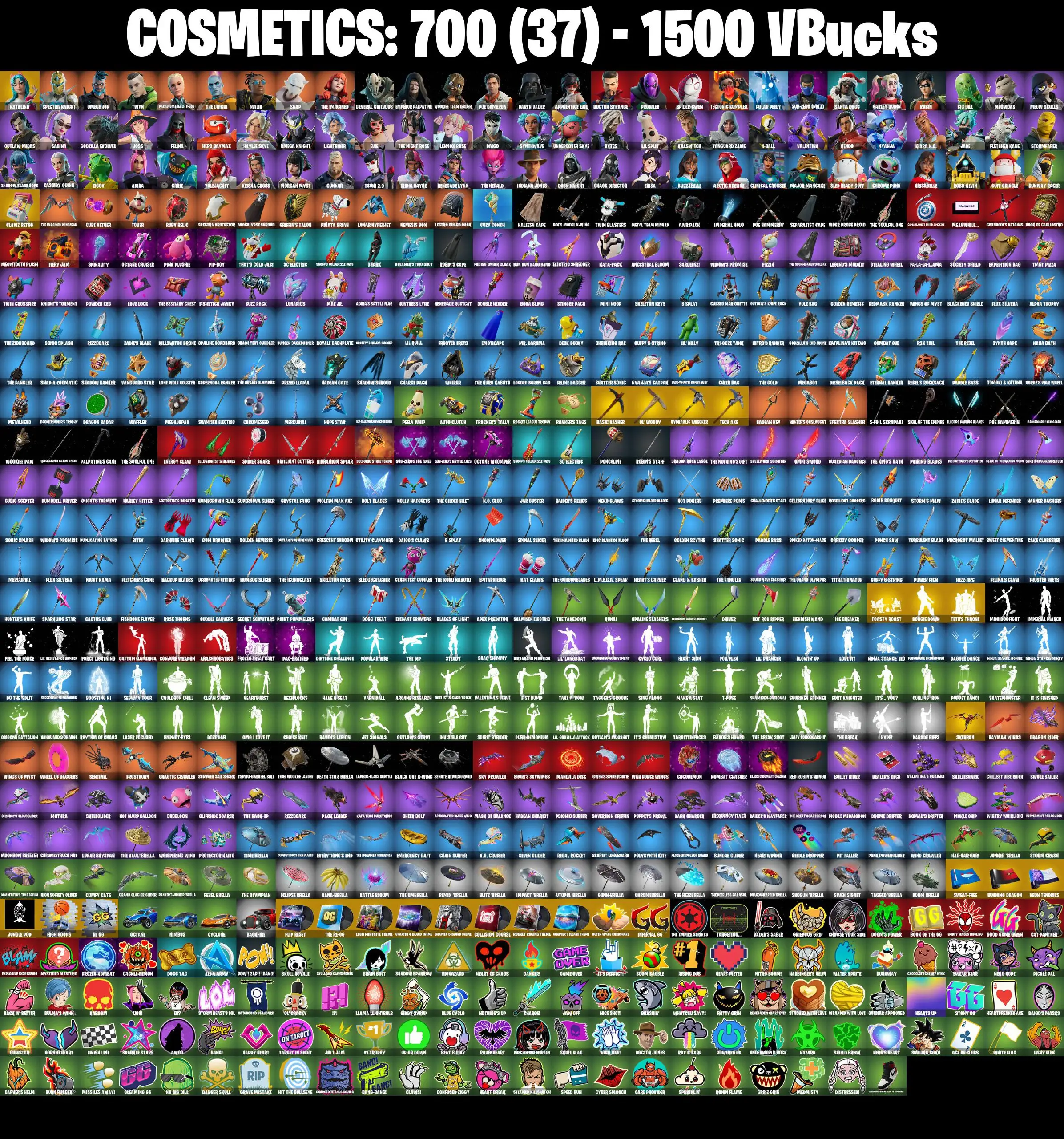 [PC/PSN/XBOX] 81 skins | Katalina | Clawz Retro | Basic Basher | Ol' Woody | Hydraulic Wrecker | Tech Axe | Toasty Roast | Boogie Down | Teth's Throne