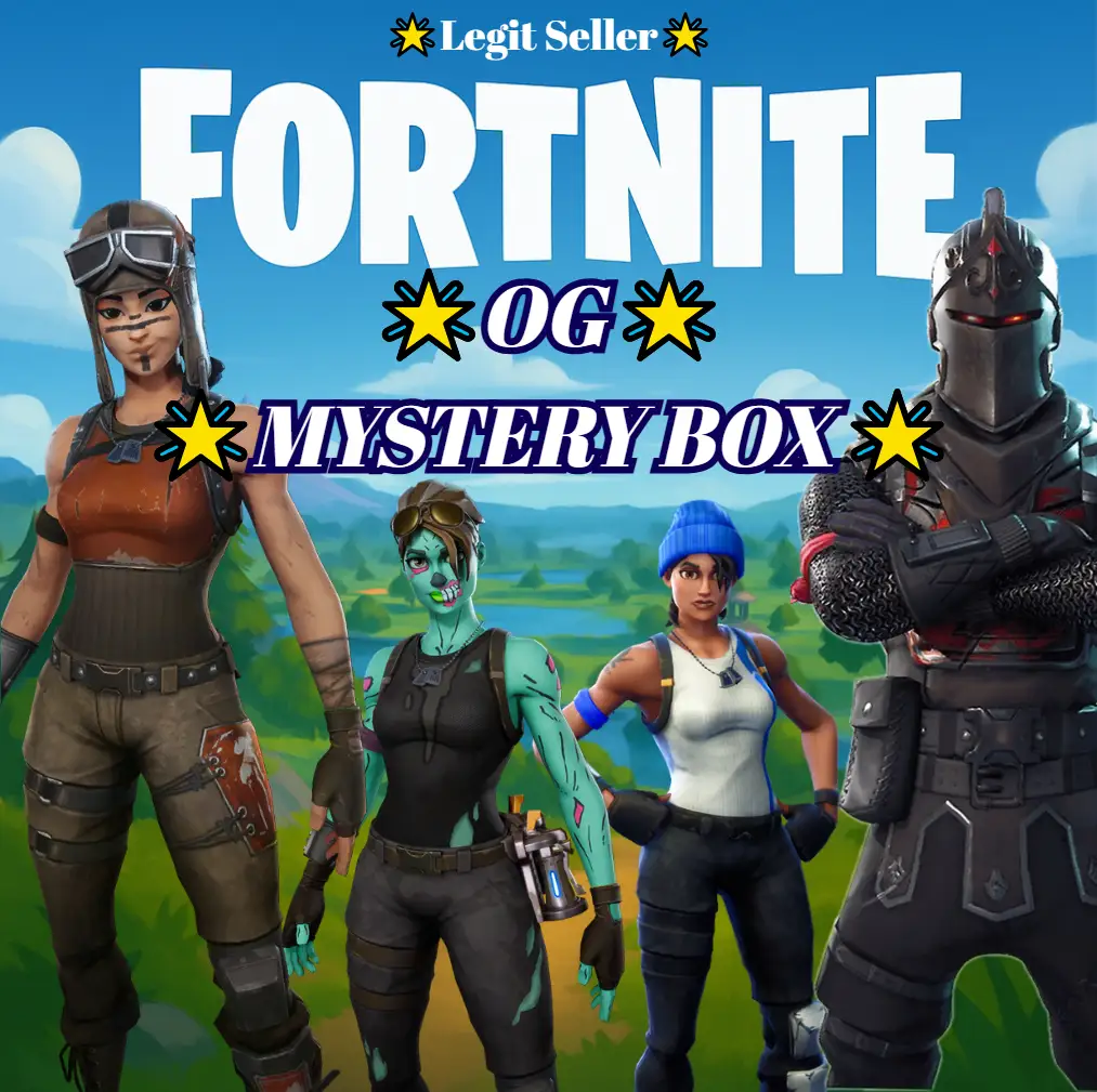 ⚡+80 SKINS MYSTERY BOX ⚡ ✅ GUARANTEED  TO GET +1 OG |  Wild Cat | Chun Li | Renegade Raider| Black knight | Travis Scott | Ikonik | Royal knight | Sparckle specialist | Glow | Lara Croft | 