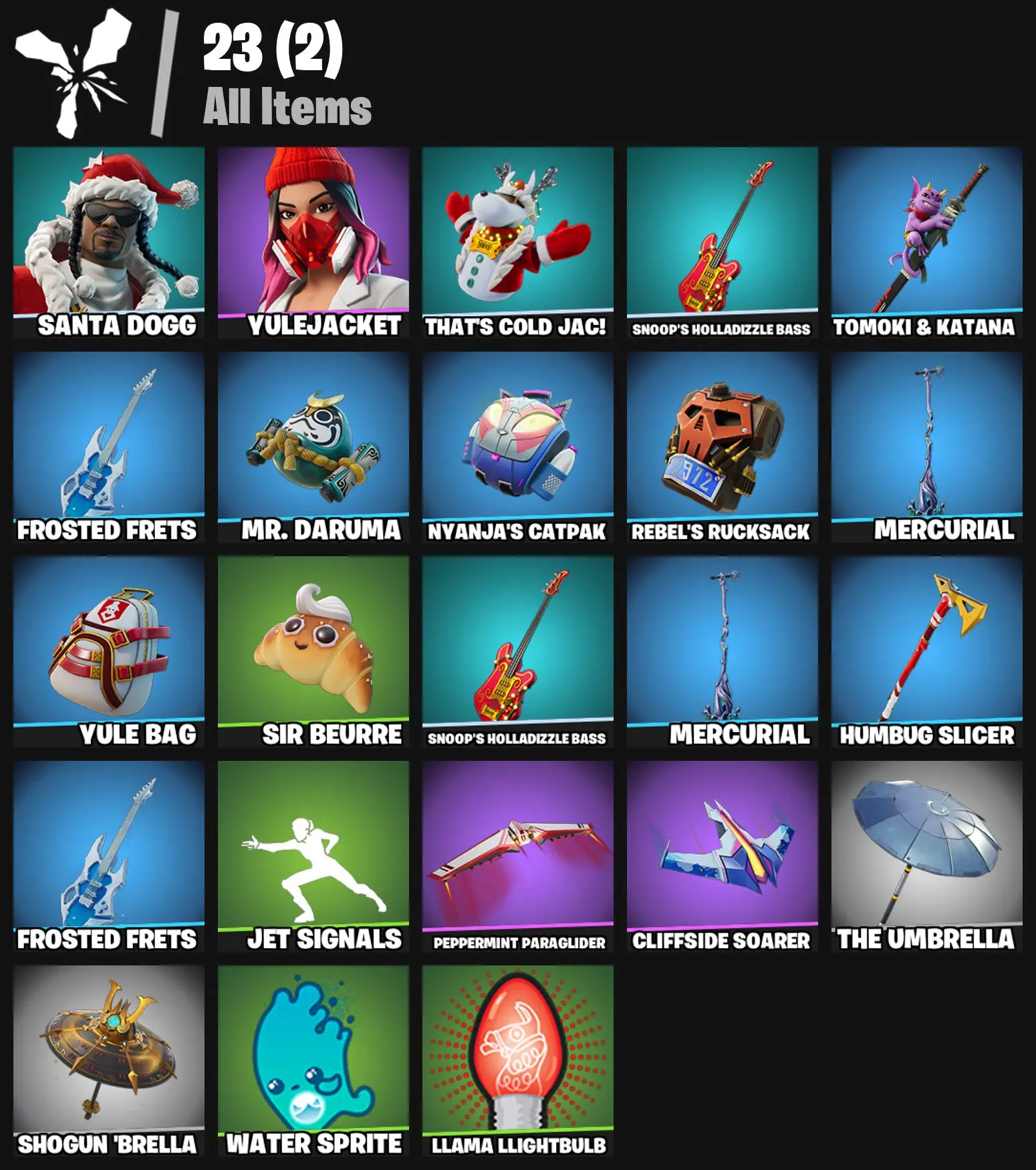 [PC/PSN/XBOX] 2 skins | Santa Dogg | Yulejacket | That's Cold Jac! | Snoop's Holladizzle Bass | Tomoki & Katana | Frosted Frets | Mr. Daruma | 100 VB