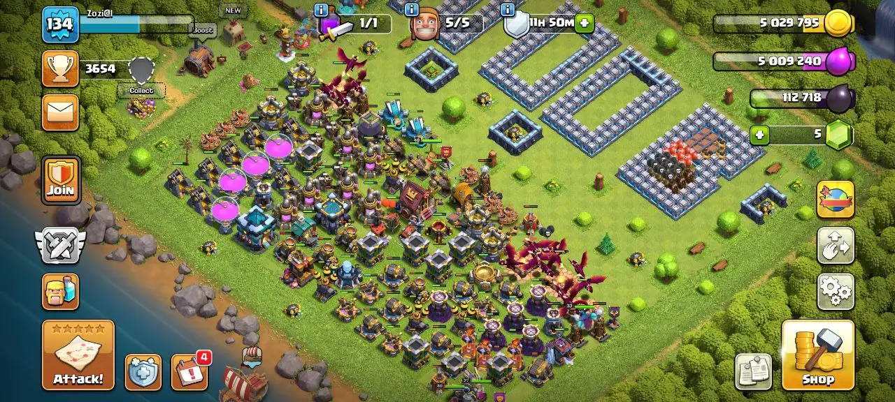 [#880] SEMI-MAX TH 13 | 40-40-33-27-1 HEROES | SOME MAGIC ITEMS | 500 RENAME | INSTANT DELIVERY