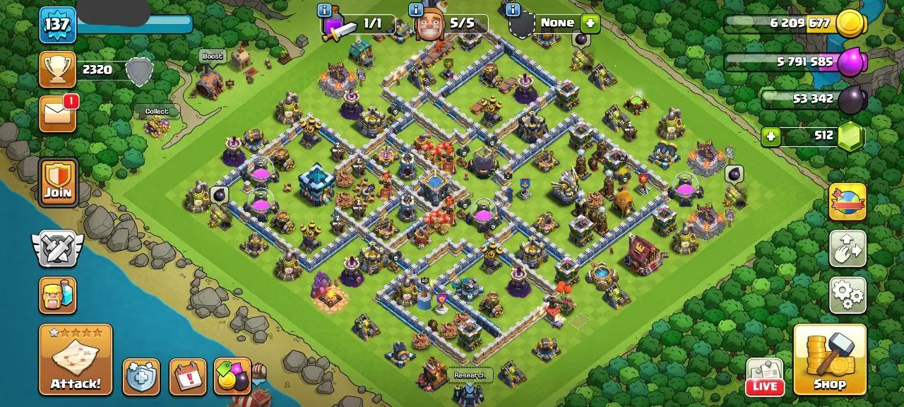 💎 TH13 FULL OVERLOADED ACC 💎 | 7 EPIC EQUIPS | 24 EQUIPS 🛠 | HEROES 61-64-42-40-2 👑 | MAGIC ITEMS 💰 | 500 RENAME ✅ | FAST DELIVERY 🚀