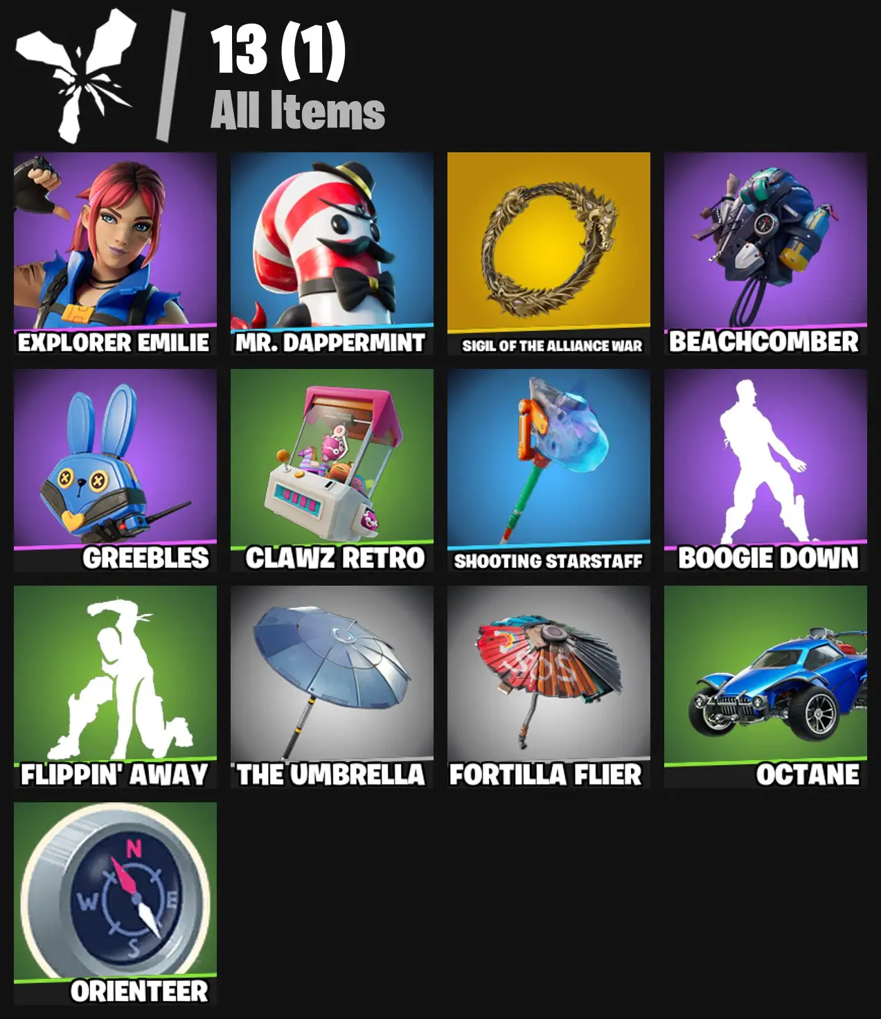 [PC/PSN/XBOX] 2 skins | Sigil of the Alliance War | Explorer Emilie | Mr. Dappermint | Beachcomber | Greebles | Clawz Retro | Shooting Starstaff | 100 VB