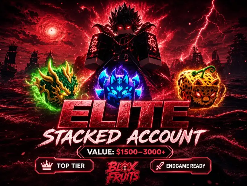 ELITE BLOX FRUITS STACKED ACCOUNT (VERY RICH+)
