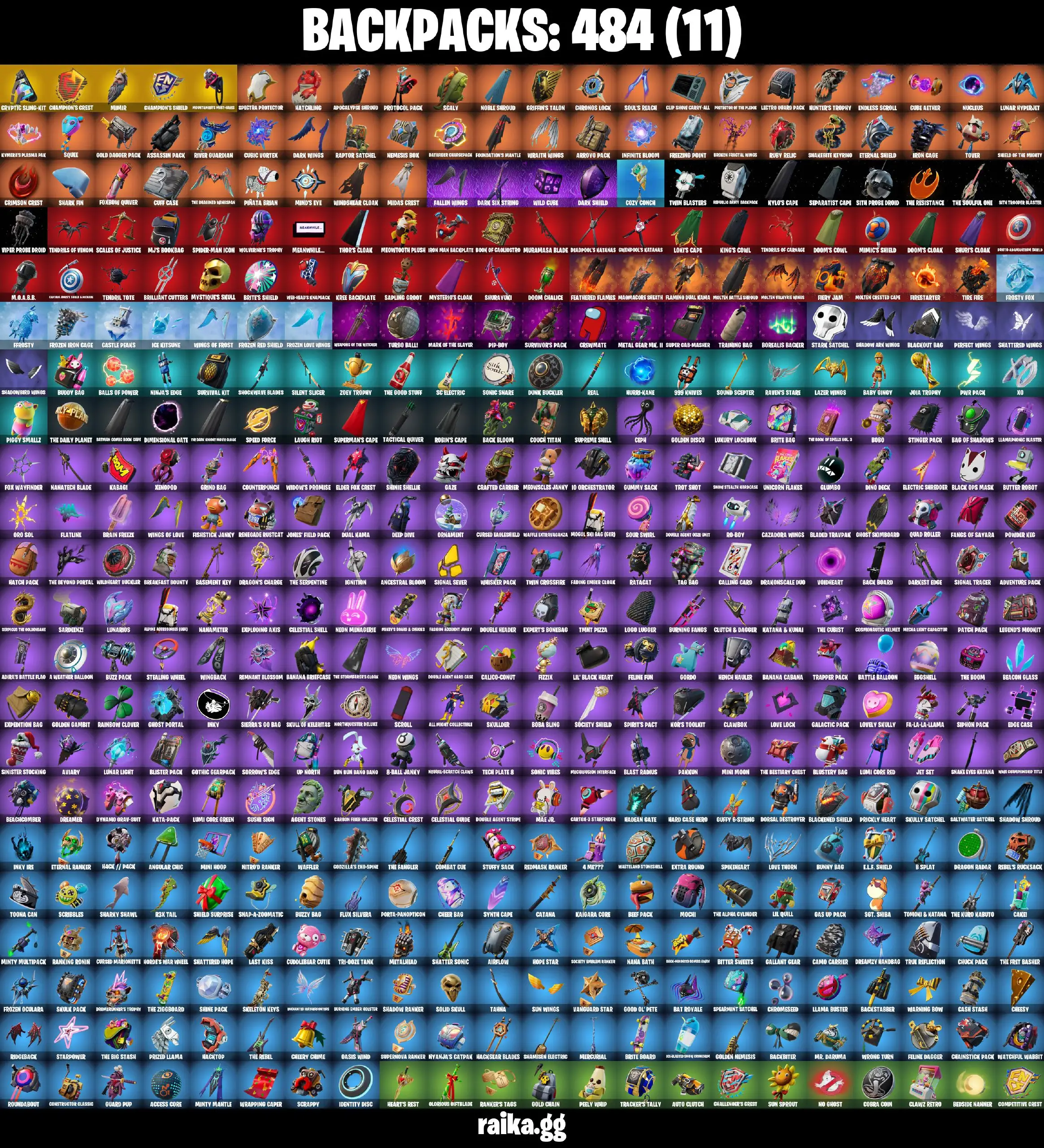 FULL 504 skins | Leviathan Axe | Gold Kratos | Gold Midas | Gold Brutus | FNCS Champion Seeker | Royale Bomber | The Champion