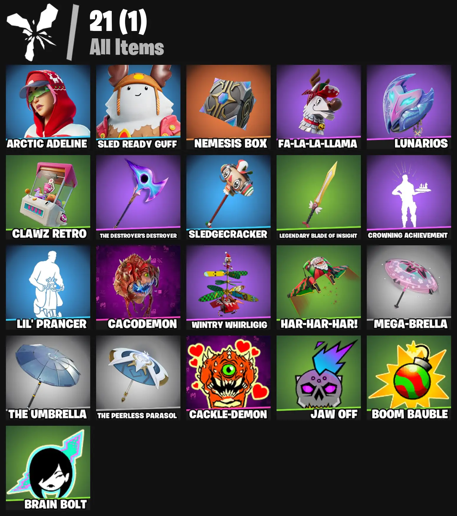 [PC/PSN/XBOX] 2 skins | Arctic Adeline | Sled Ready Guff | Nemesis Box | Fa-la-la-Llama | Lunarios | Clawz Retro | The Destroyer's Destroyer | 100 VB