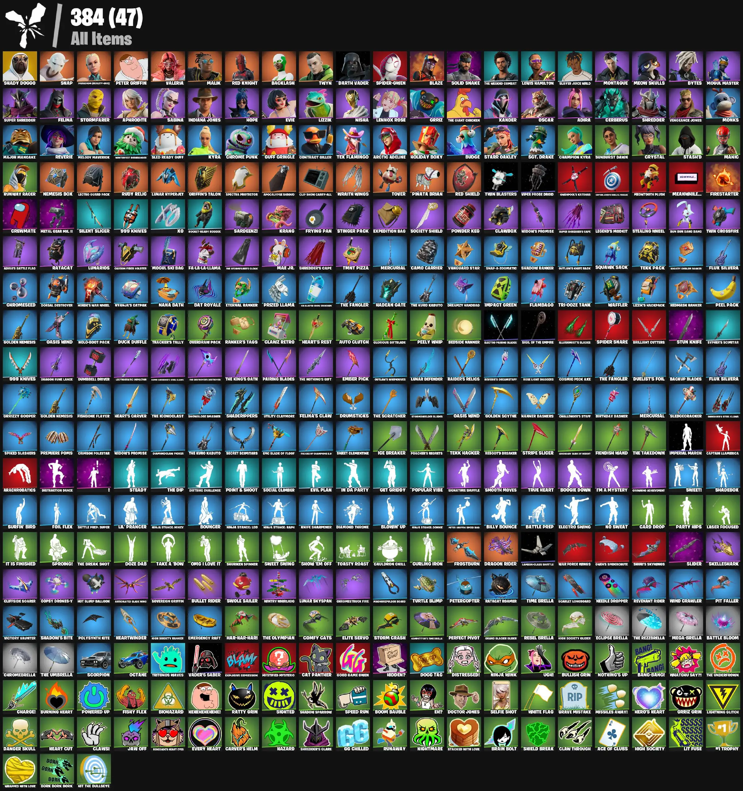 [PC/PSN/XBOX] 61 skins | Shady Doggo | Xander | Clawz Retro | Tekk Pack | Holo-Boot Pack | Oasis Wind | Tekk Hacker | Reboot'd Breaker | Oasis Wind 