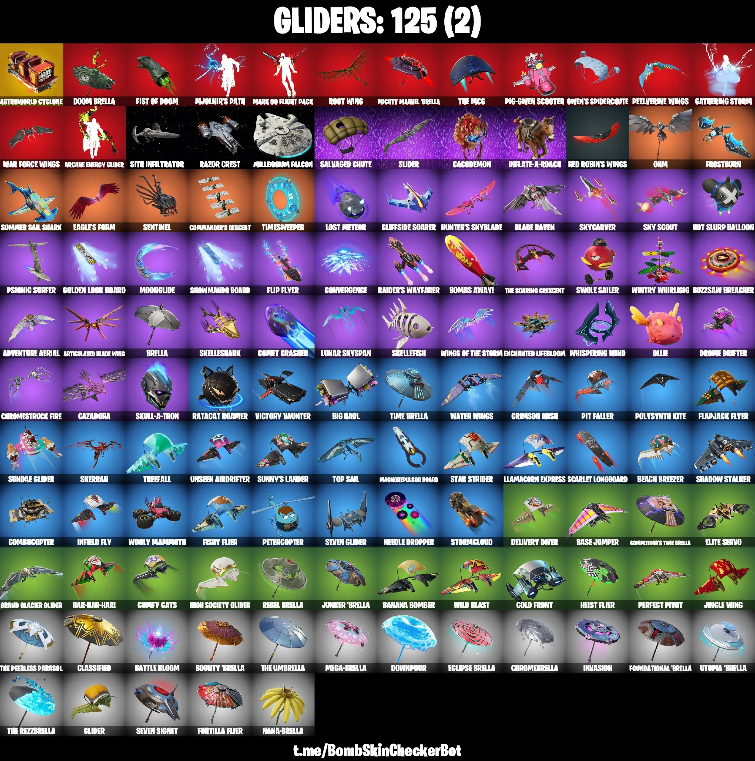 【116 SKINS】 TRAVIS SCOTT❤️WAR MACHINE❤️ TONY STARK❤️ GOLD MIDAS❤️ (PC/PSN/XBOX)