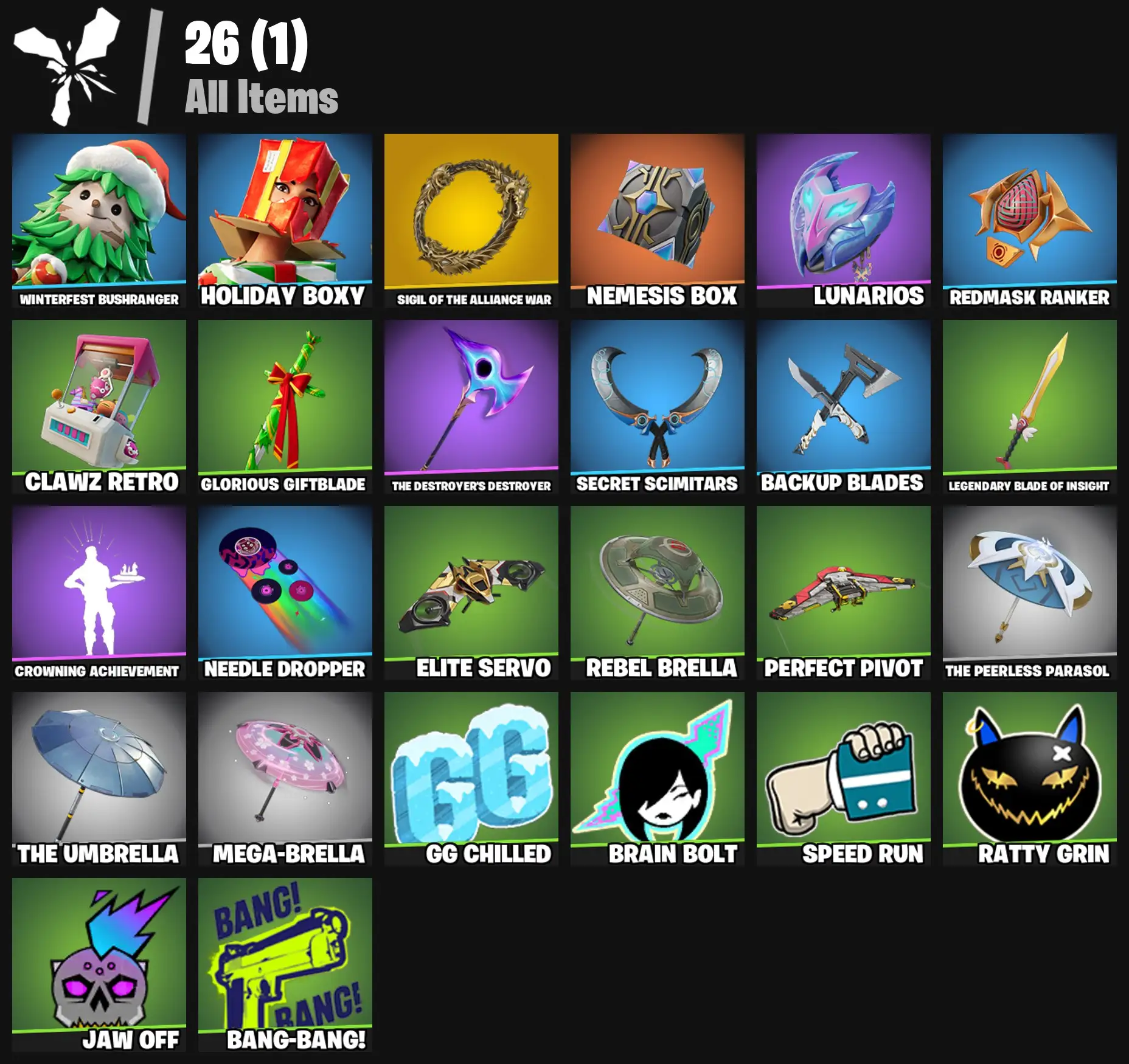 [PC/PSN/XBOX] 2 skins | Sigil of the Alliance War | Winterfest Bushranger | Holiday Boxy | Nemesis Box | Lunarios | Redmask Ranker | Clawz Retro | 0 VB