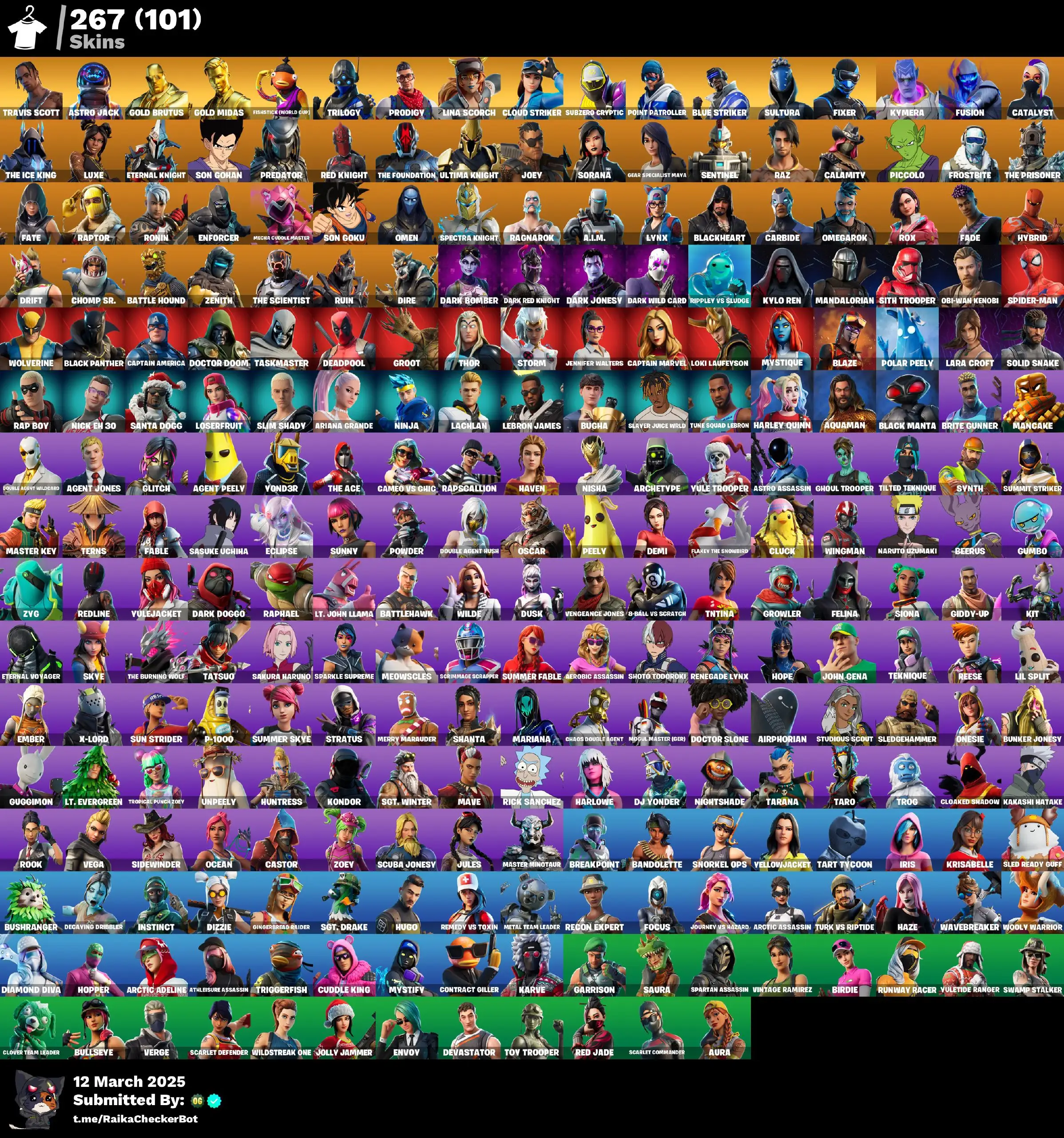 ๐ฅ 267 Skins ยท 102 Paid ยท Stacked OG Account | Travis Scott, Astro Jack, Renegade Lynx & More! ๐ฅ