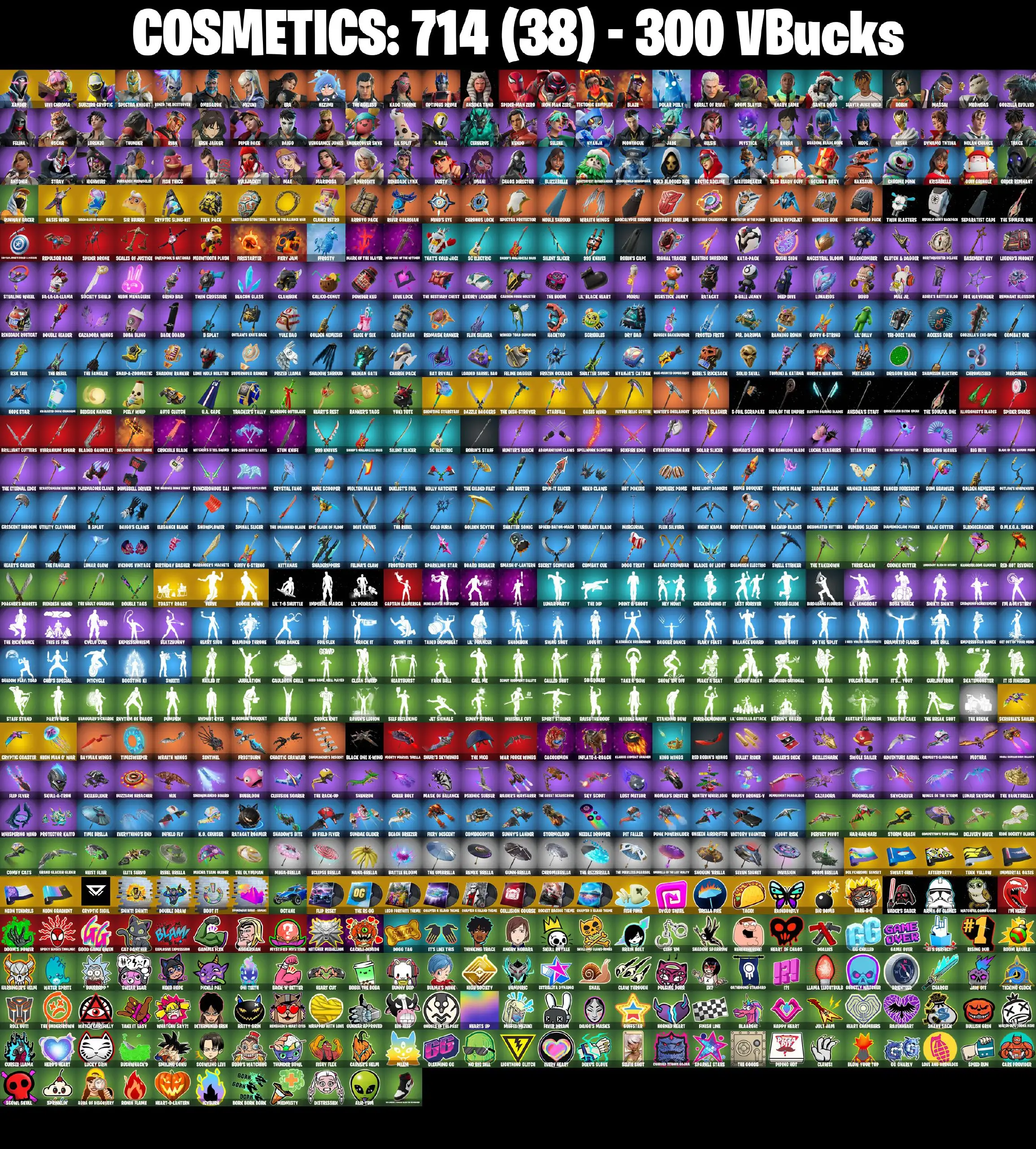 [PC/PSN/XBOX] 82 skins | Xander | Vivi Chroma | Subzero Cryptic | Oasis Wind | Beach-Blasted Shark's Tank | Sir Beurre | Cryptic Sling-kit | Tekk Pack