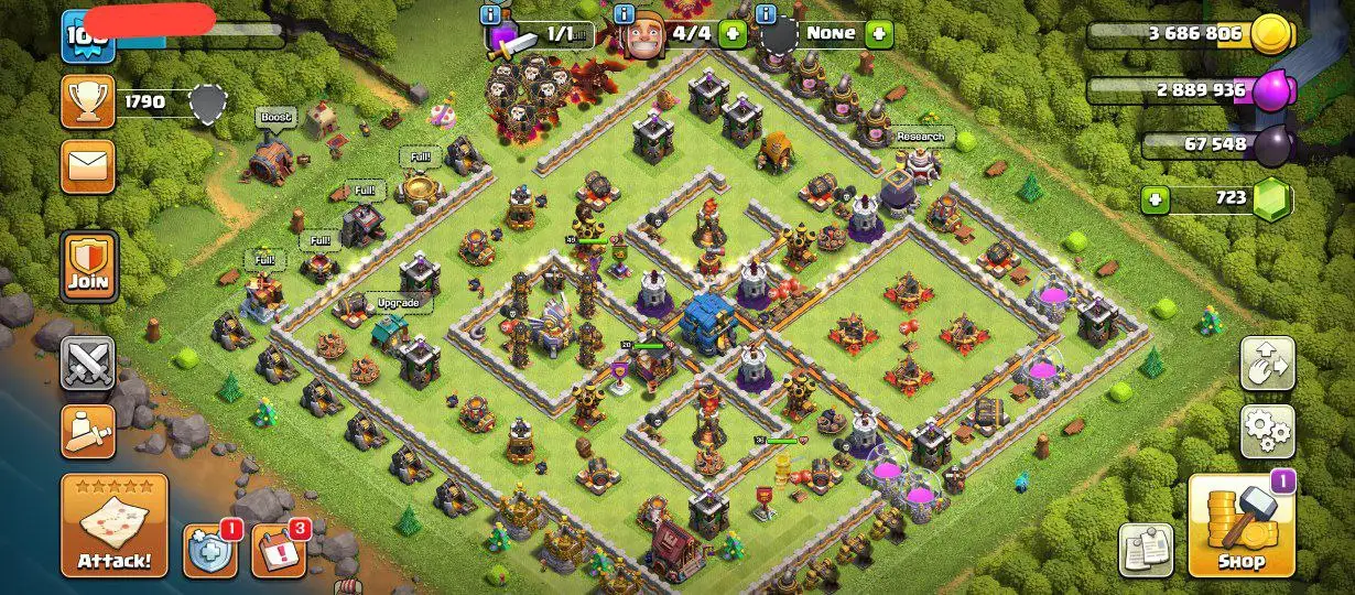 ⚡ Semi-Max TH12 🛡️ | ✨ Few Magic Items | ✏️ 1000 Renames | 🦸♂️ Heroes 36/49/22/20 | 🚀 Instant Delivery