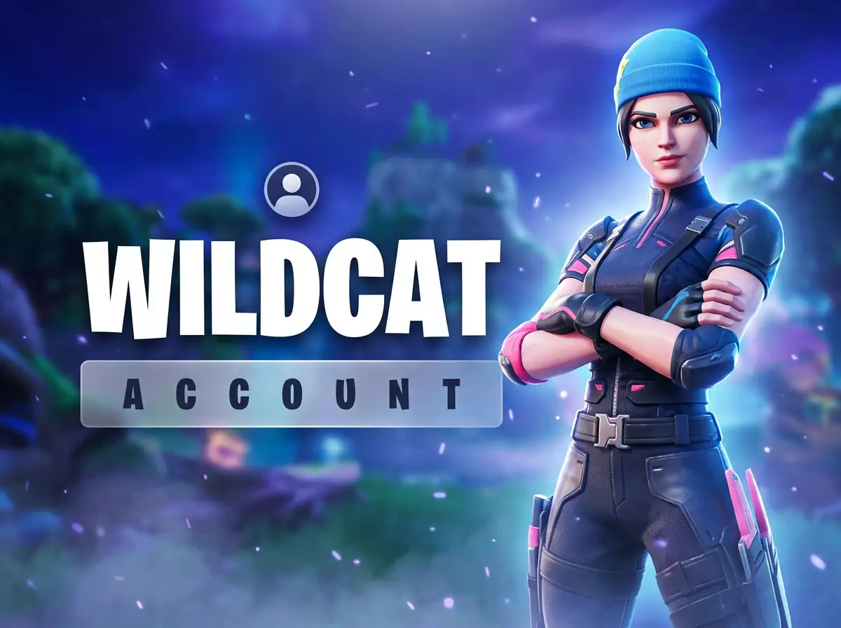 Fortnite Account With 100% Wildcat Skin + Random OG Skins, Pickaxes, Emotes