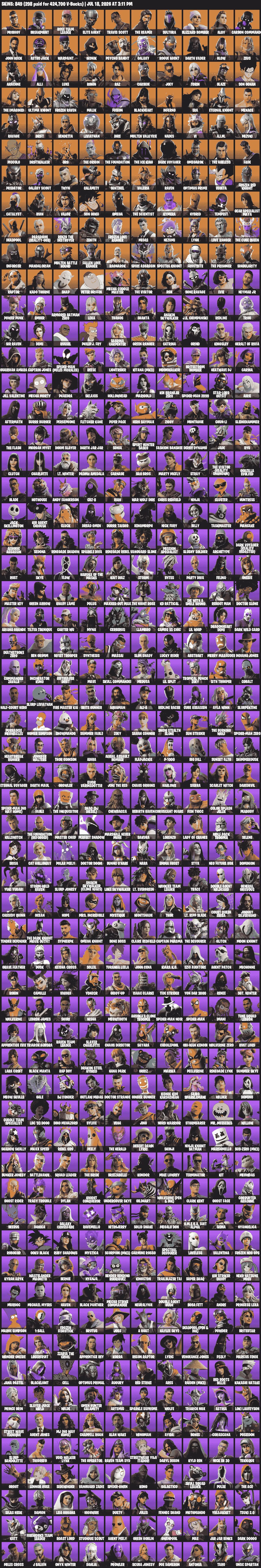 OG RARE ACCOUNT PACK | STACKED