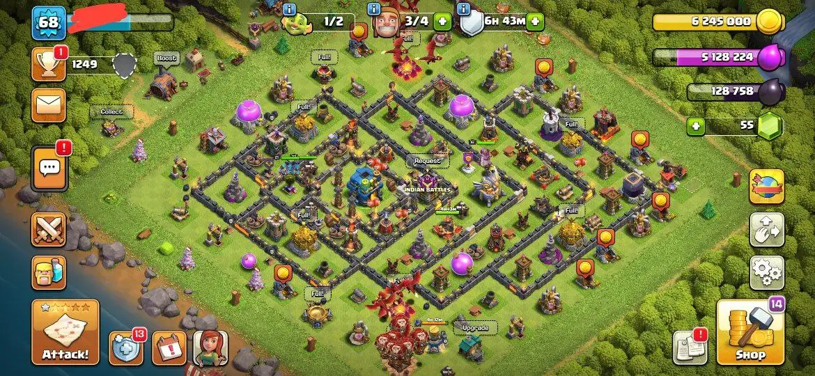 ⚔️ SEMI MAX ⚔️ ll 🏰 TH-12 🏰 ll 👑 HEROES 👑 24-33-21-16 ll 🎯 NC FREE 🎯 ll 🚀 INSTANT DELIVERY 🚀