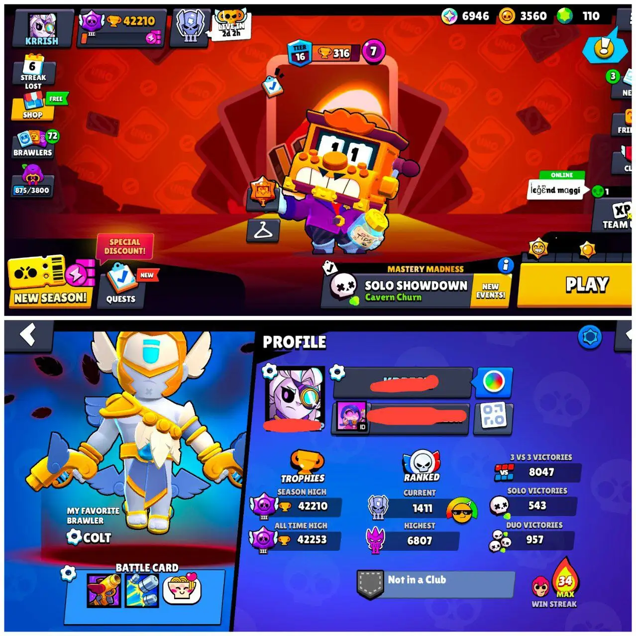 [#762] 42K TROPHY | 11 MAX-8 HYPER | 119 RARE SKINS | FREE RENAME INSTANT DELIVERY