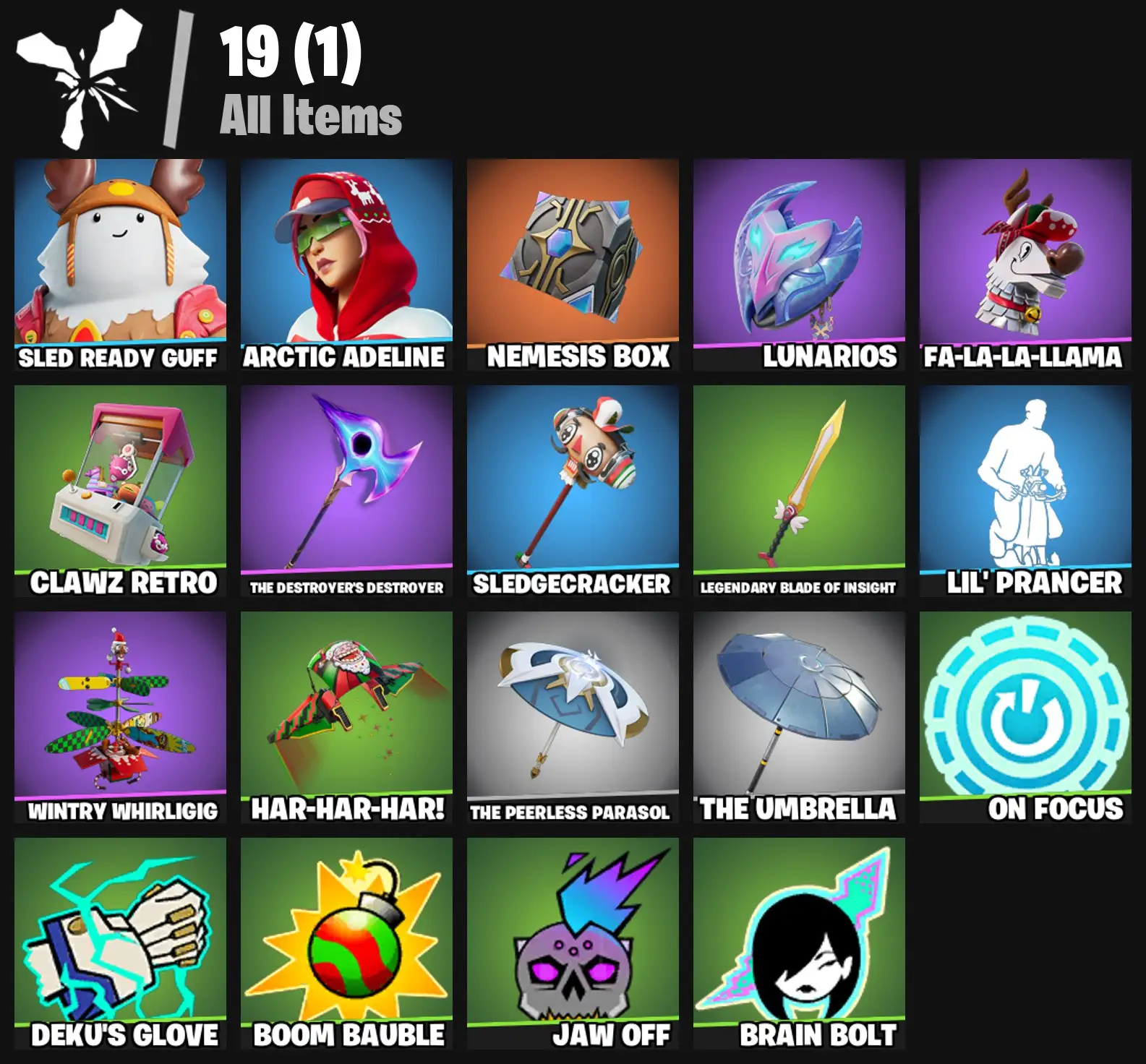 [PC/PSN/XBOX] 2 skins | Sled Ready Guff | Arctic Adeline | Nemesis Box | Lunarios | Fa-la-la-Llama | Clawz Retro | The Destroyer's Destroyer | 0 VB
