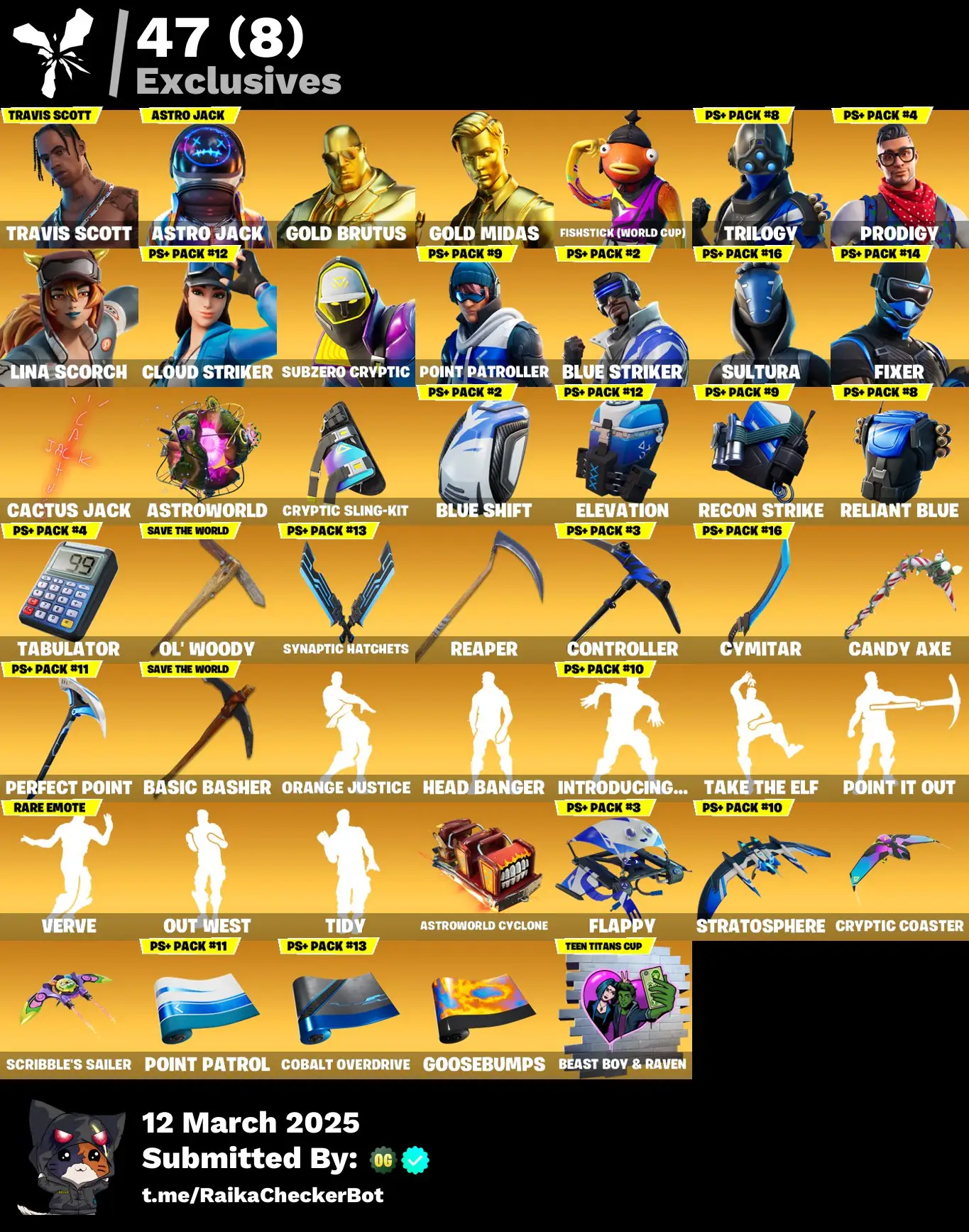 ๐ฅ 267 Skins ยท 102 Paid ยท Stacked OG Account | Travis Scott, Astro Jack, Renegade Lynx & More! ๐ฅ