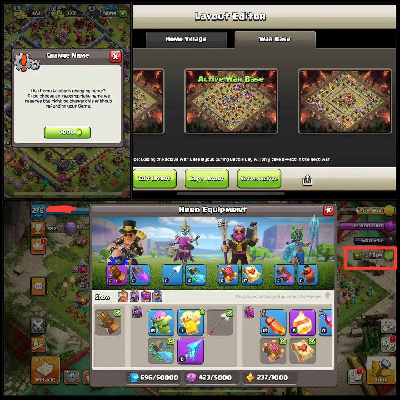 🔥 TH17 MAXED MONSTER ⚡️ | 48K GEMS 💎 | 4K+ WAR STARS ⚔️ | 95/95/70/45 HEROES 👑 | GLOBAL RANKED 🌍 | FAST DELIVERY 🚀