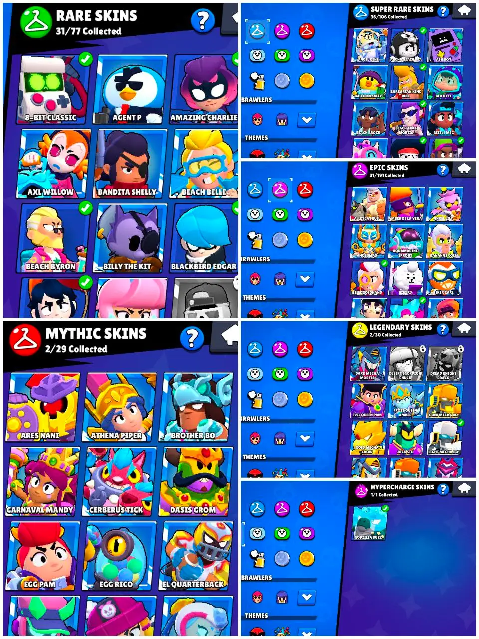 [#793] 38K TROPHY | 103 RARE SKINS | 8 MAX-5 HYPER | 1594 COINS | CHEAP PRICE | INSTANT DELIVERY