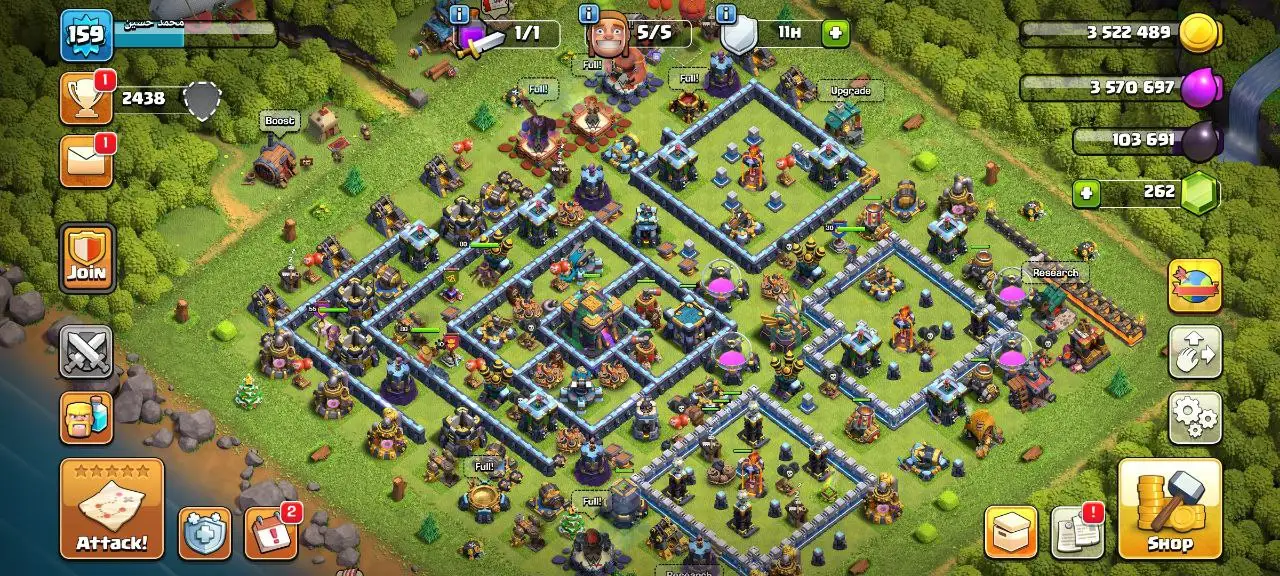 [#803] SEMI-MAX TH 14 | 63-75-45-48-25 HEROES | SOME MAGIC ITEMS | FREE RENAME | 193 CWL MEDALS | INSTANT DELIVERY