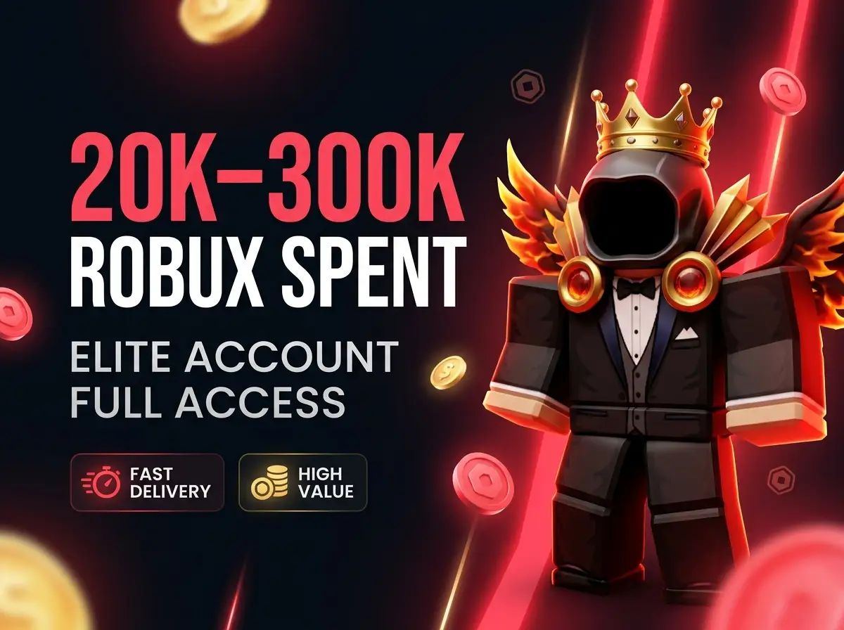 20Kโ300K Robux Spent | Email Changeable