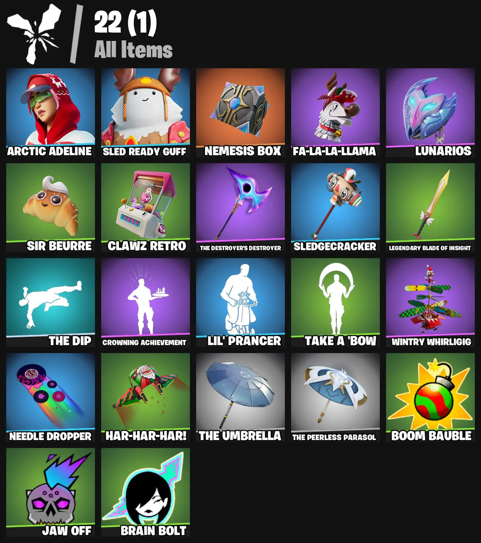 [PC/PSN/XBOX] 2 skins | Arctic Adeline | Sled Ready Guff | Nemesis Box | Fa-la-la-Llama | Lunarios | Sir Beurre | Clawz Retro | 0 VB