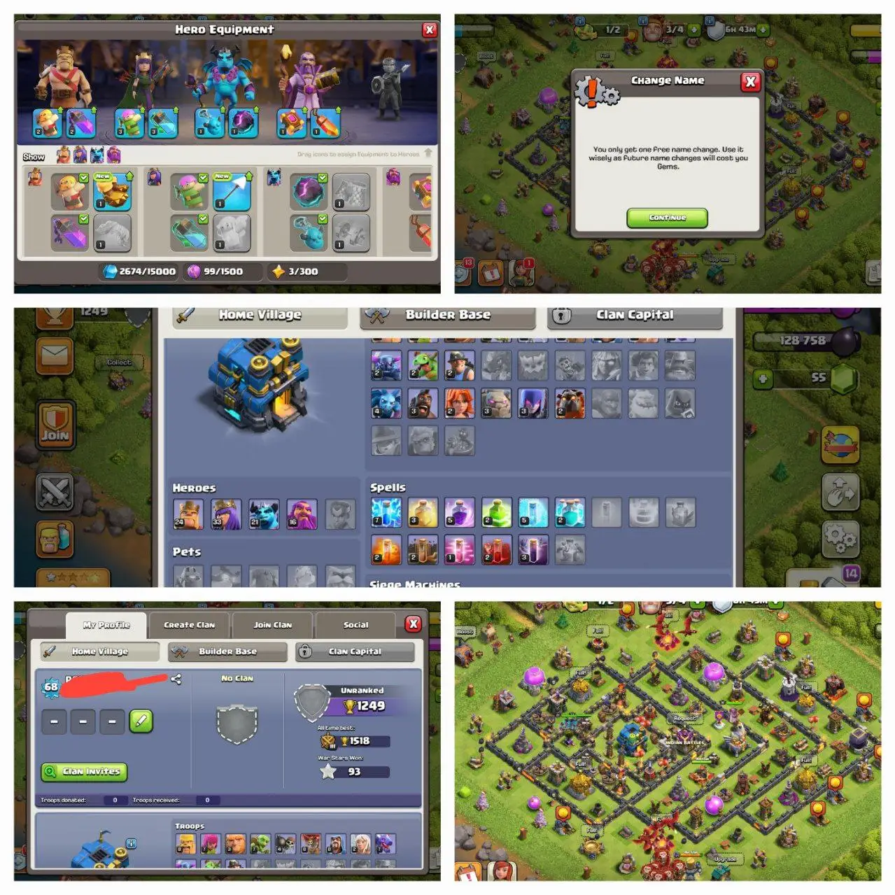 ⚔️ SEMI MAX ⚔️ ll 🏰 TH-12 🏰 ll 👑 HEROES 👑 24-33-21-16 ll 🎯 NC FREE 🎯 ll 🚀 INSTANT DELIVERY 🚀