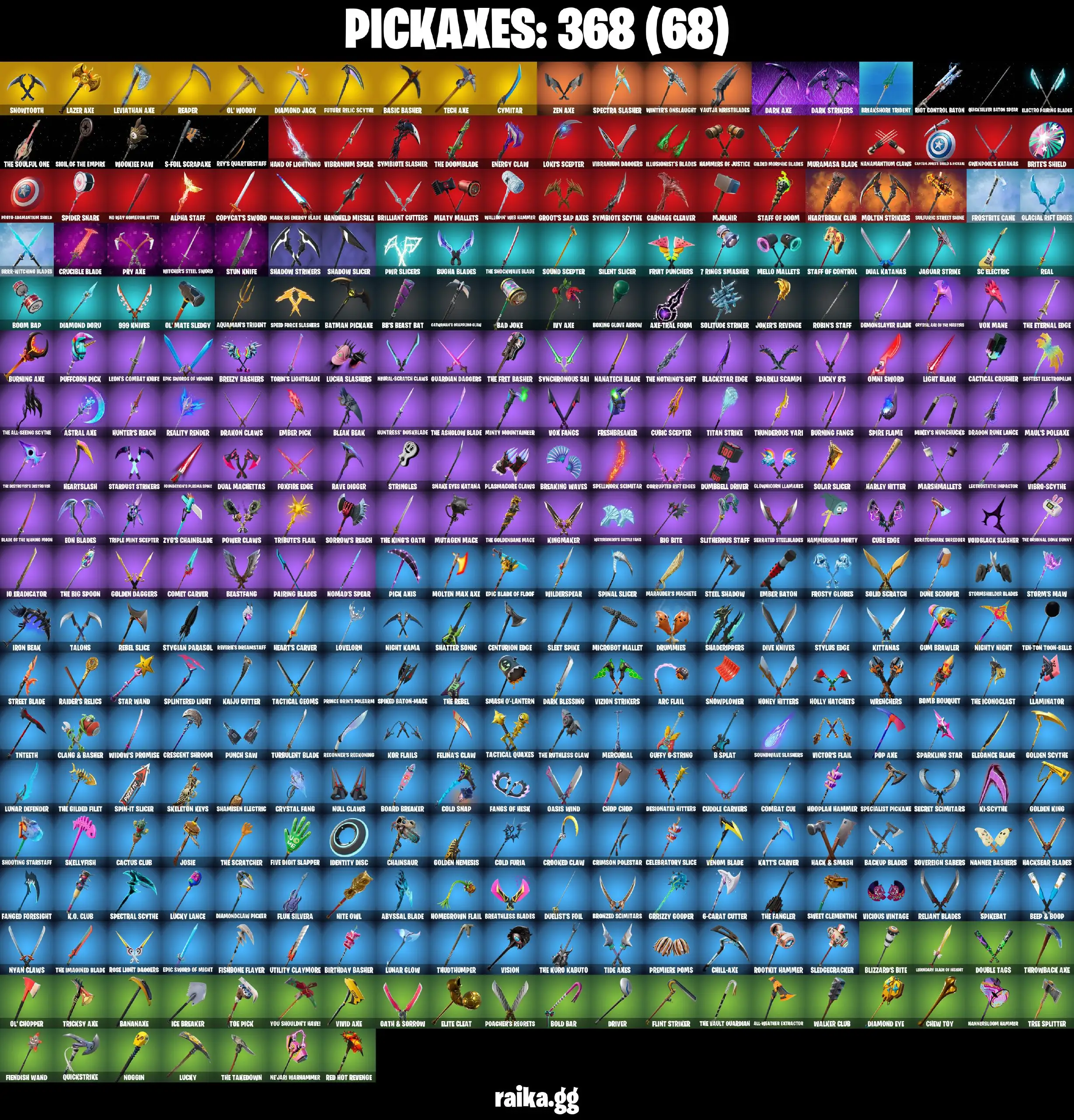 FULL 504 skins | Leviathan Axe | Gold Kratos | Gold Midas | Gold Brutus | FNCS Champion Seeker | Royale Bomber | The Champion