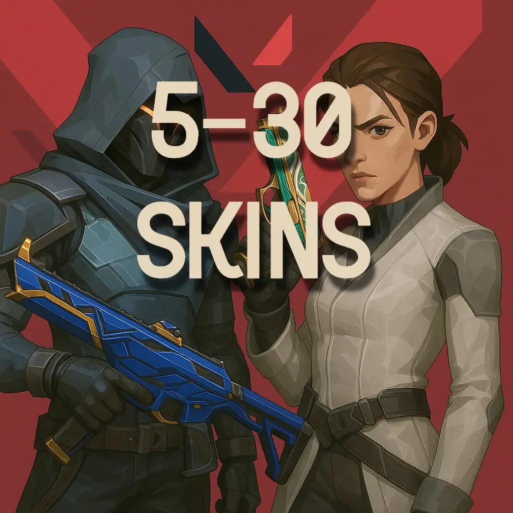 5-30 Skins | Random Valorant Account | Full Access