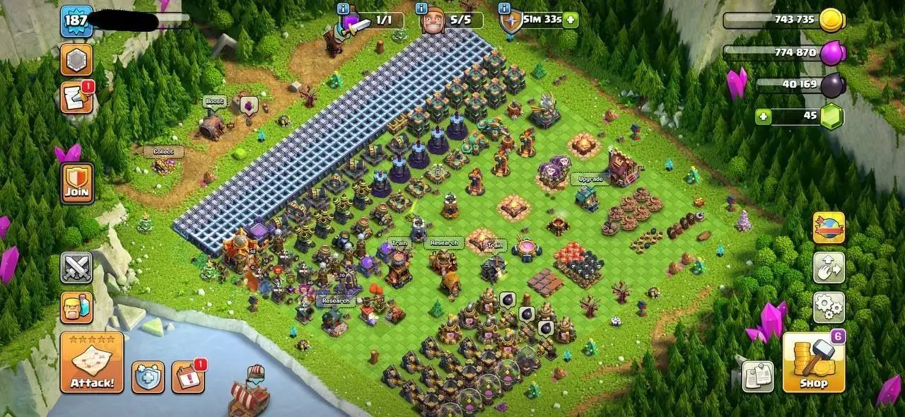 👑TH -16 DECENT | 🧩187 XP |  MAGIC ITEMS |🎗 EPIC EQUIPMENT |🌟 GOOD DEFENSE | 💥HEROES 48-78-41-49-20 | 🚀QUICK DELIVERY