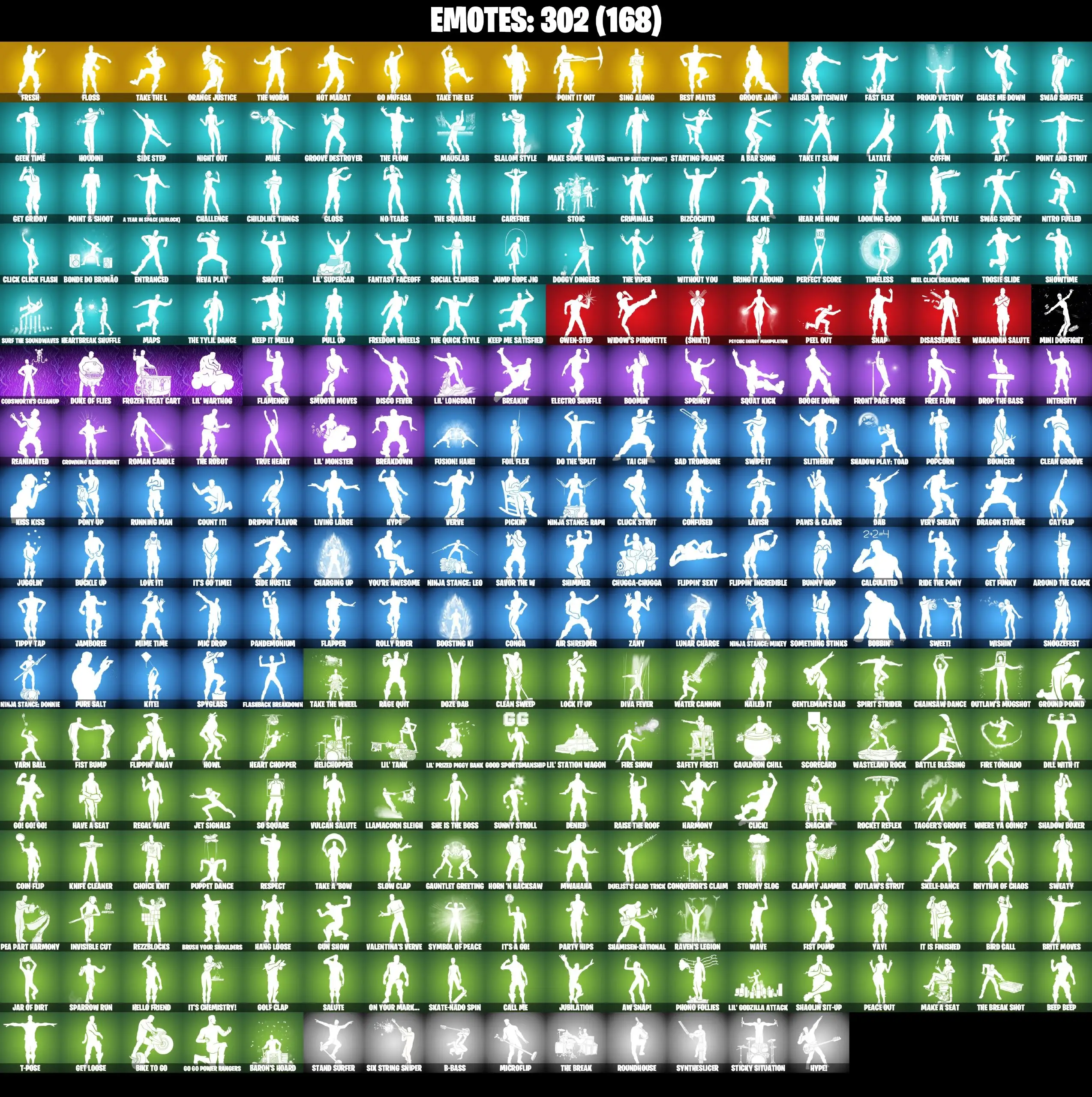268 SKINS / OG SKULL TROOPER / BLACK KNIGHT / OG AERIAL ASSAULT ONE OG STW