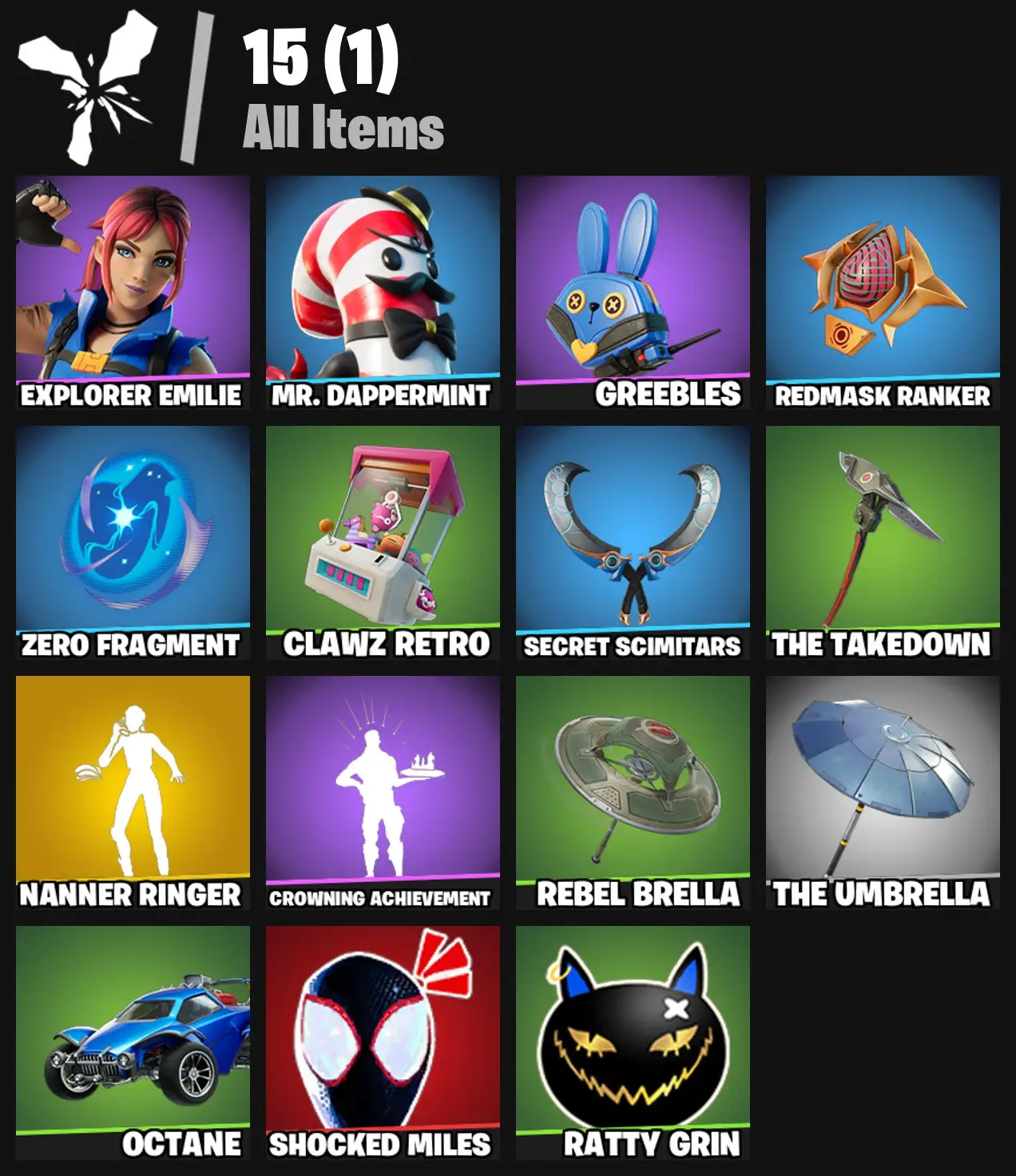 [PC/PSN/XBOX] 2 skins | Nanner Ringer | Explorer Emilie | Mr. Dappermint | Greebles | Redmask Ranker | Zero Fragment | Clawz Retro | 100 VB