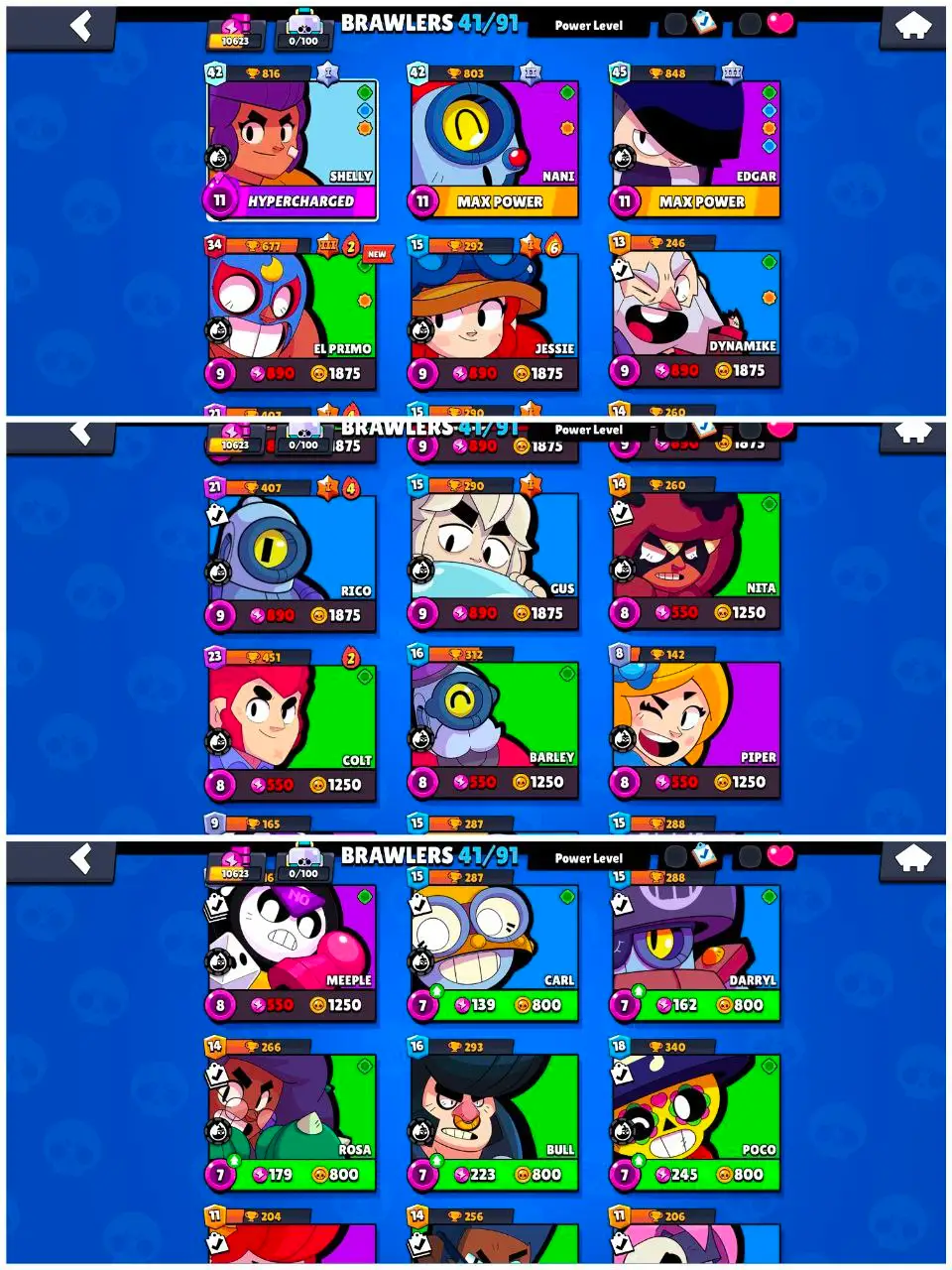 [#1007] STARTER 10K | 3 MAX-1 HYPER CHARGE | 39 SKINS | 3827 COINS - 127 GEMS | INSTANT DELIVERY